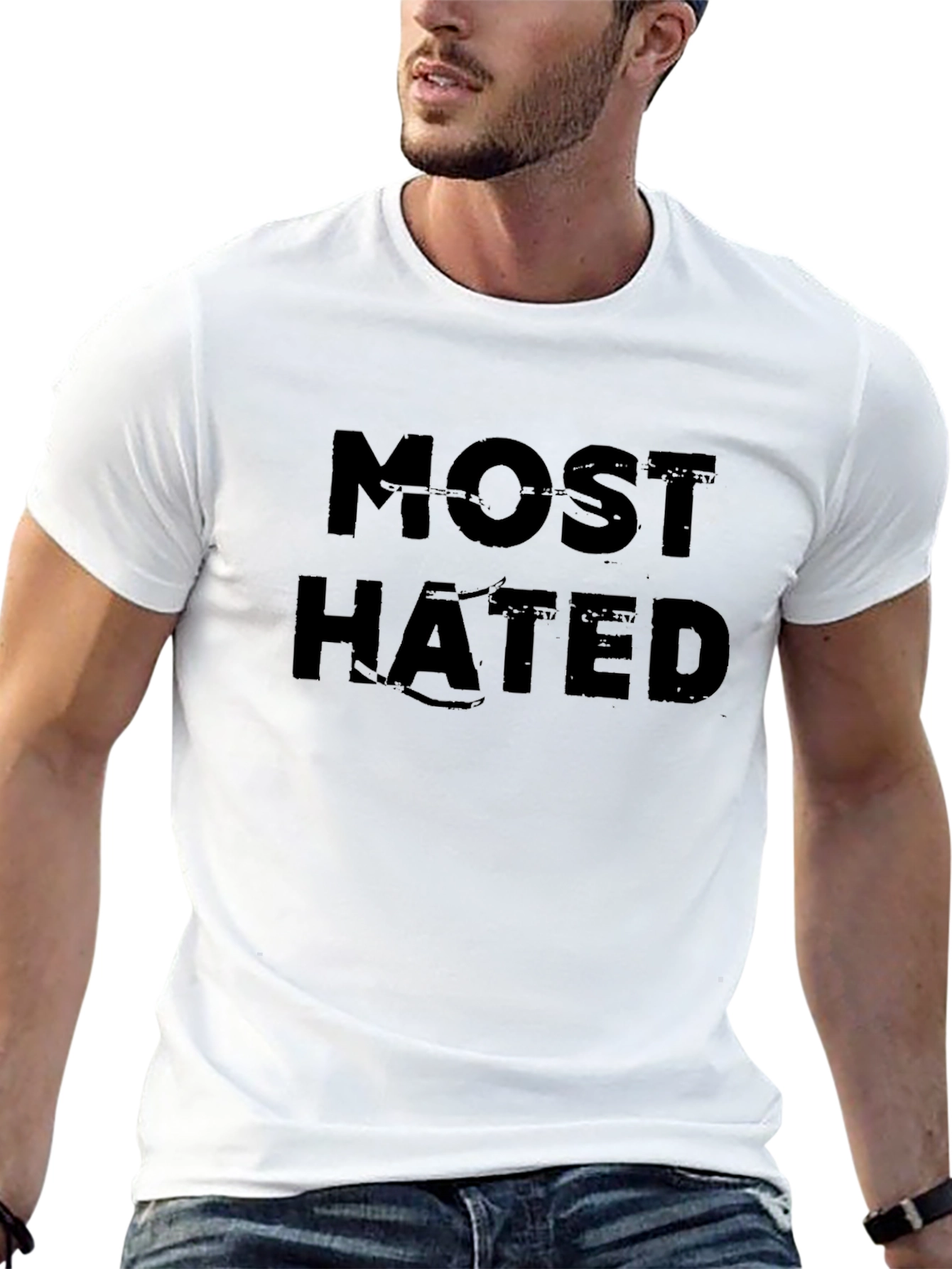 Most Hated Black Graphic T-Shirt