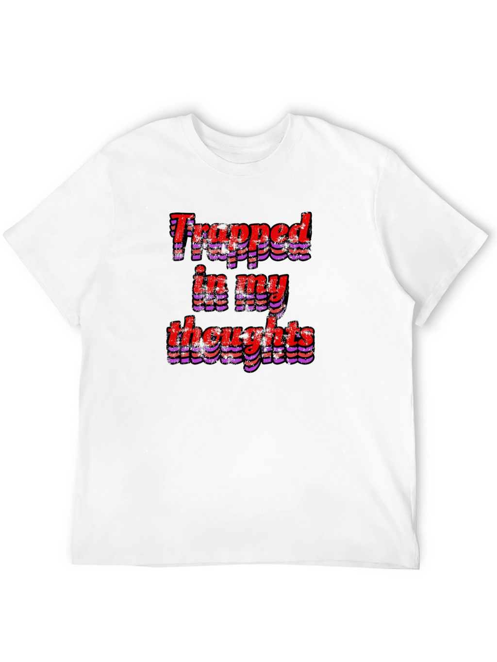 Trapped In My Thoughts Graphic Tee - Black