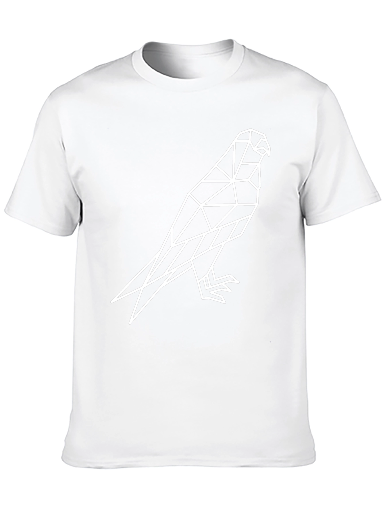 Geometric Falcon Graphic Tee - Mens Black T-Shirt