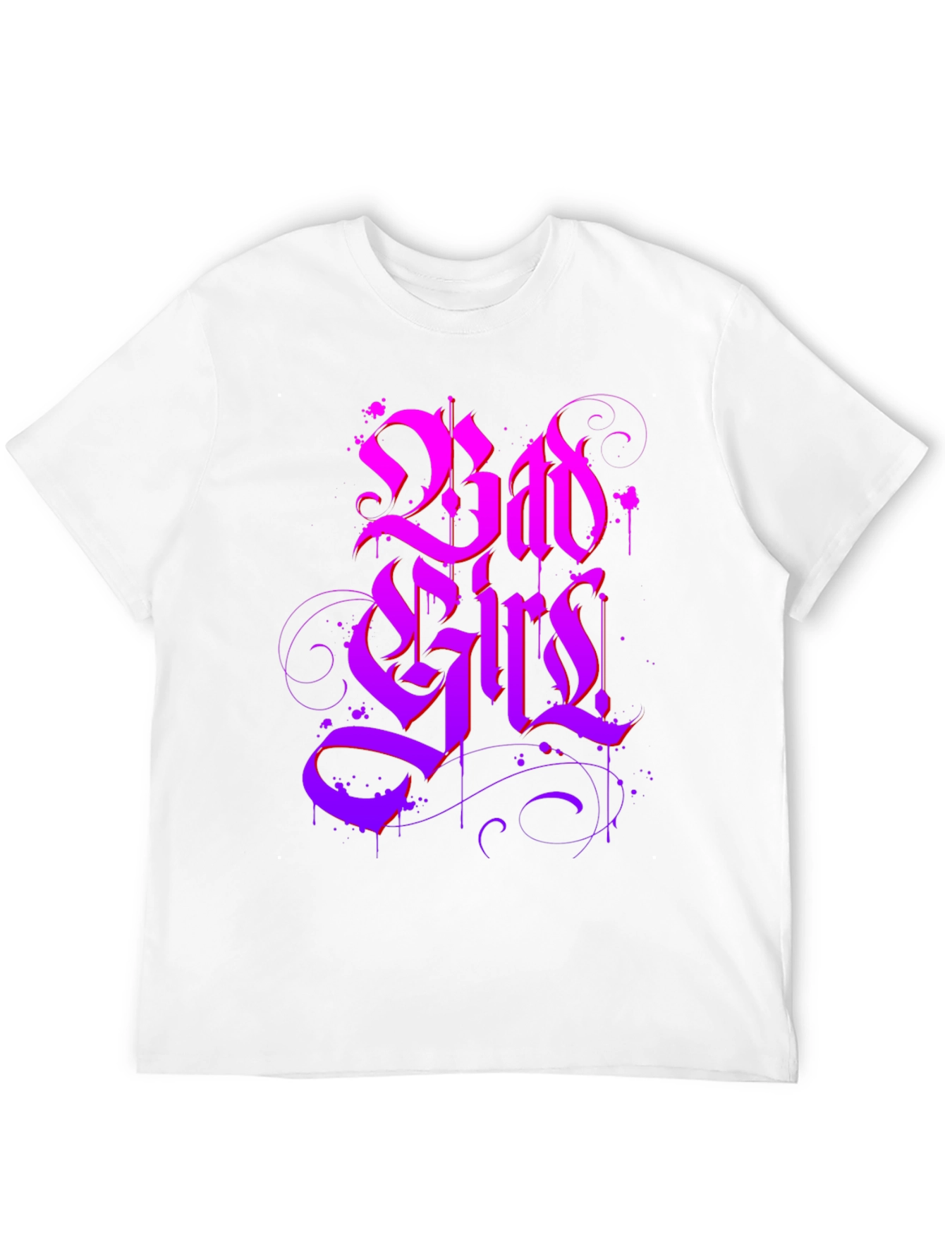 Bad Girls Gothic Style Black T-Shirt