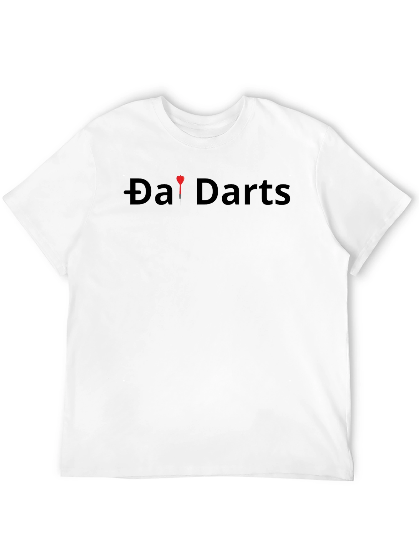 Da! Darts Graphic Tee - Classic Black Cotton T-Shirt
