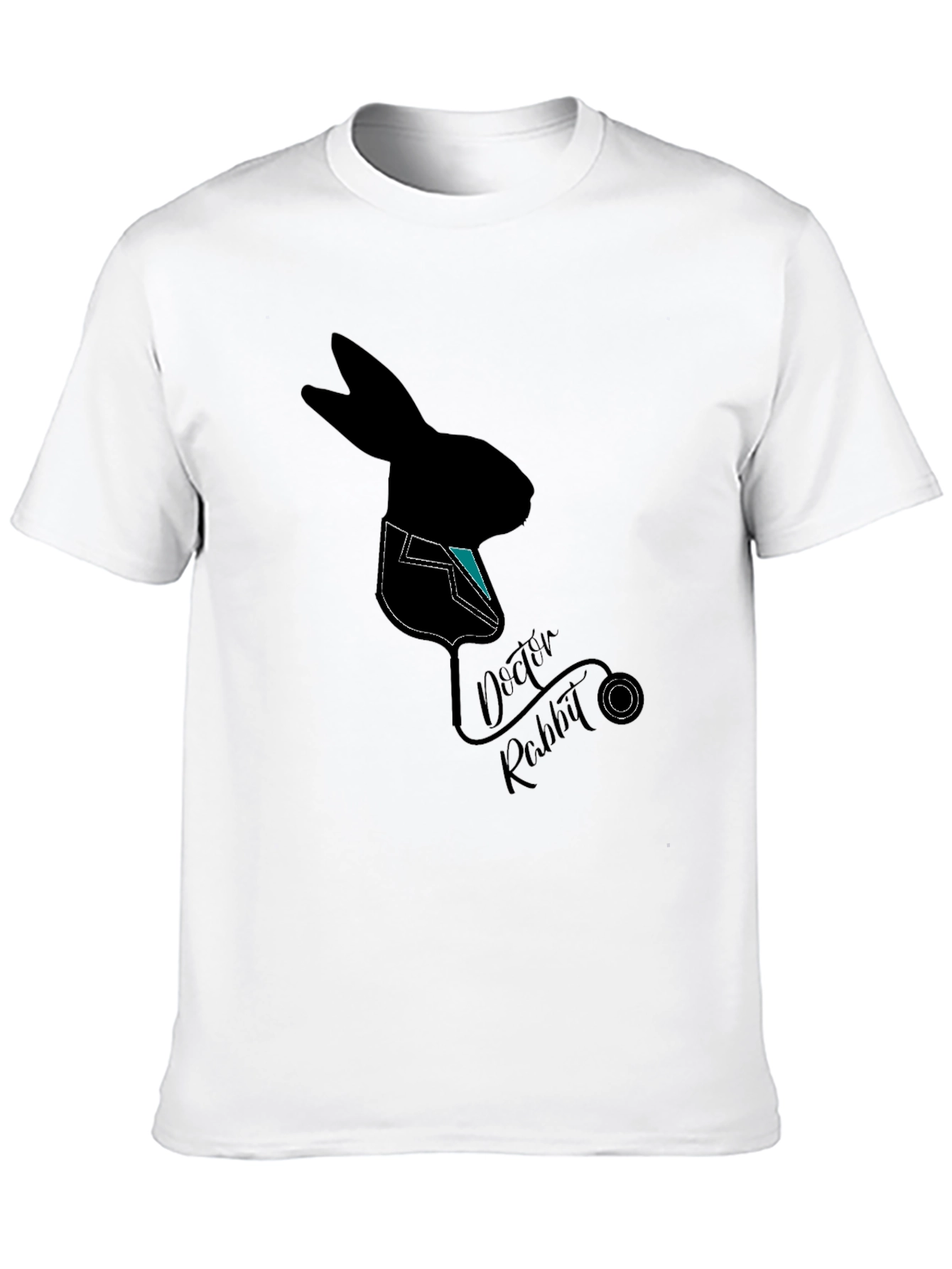 Doctor Rabbit Graphic T-Shirt - Black Cotton Tee