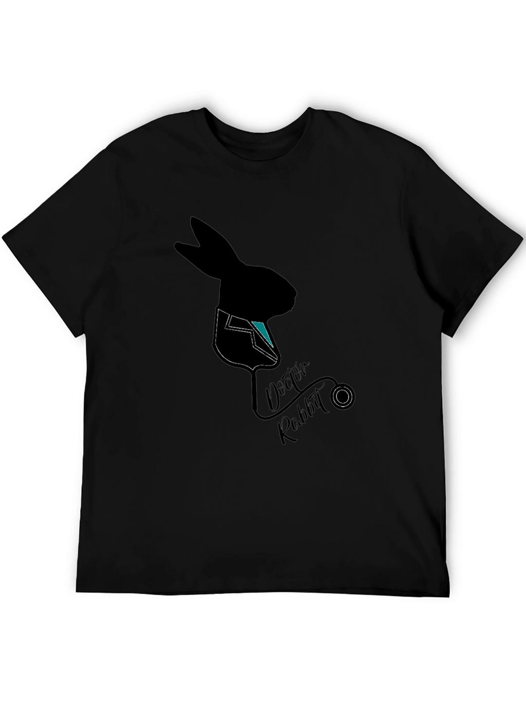 Doctor Rabbit Graphic T-Shirt - Black Cotton Tee