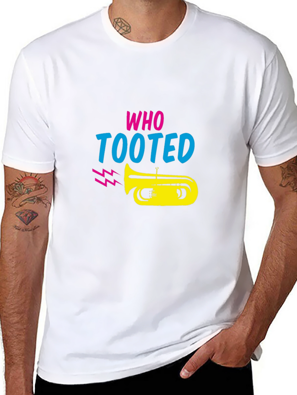 Who Tooted T-Shirt - Funny Music Graphic Tee