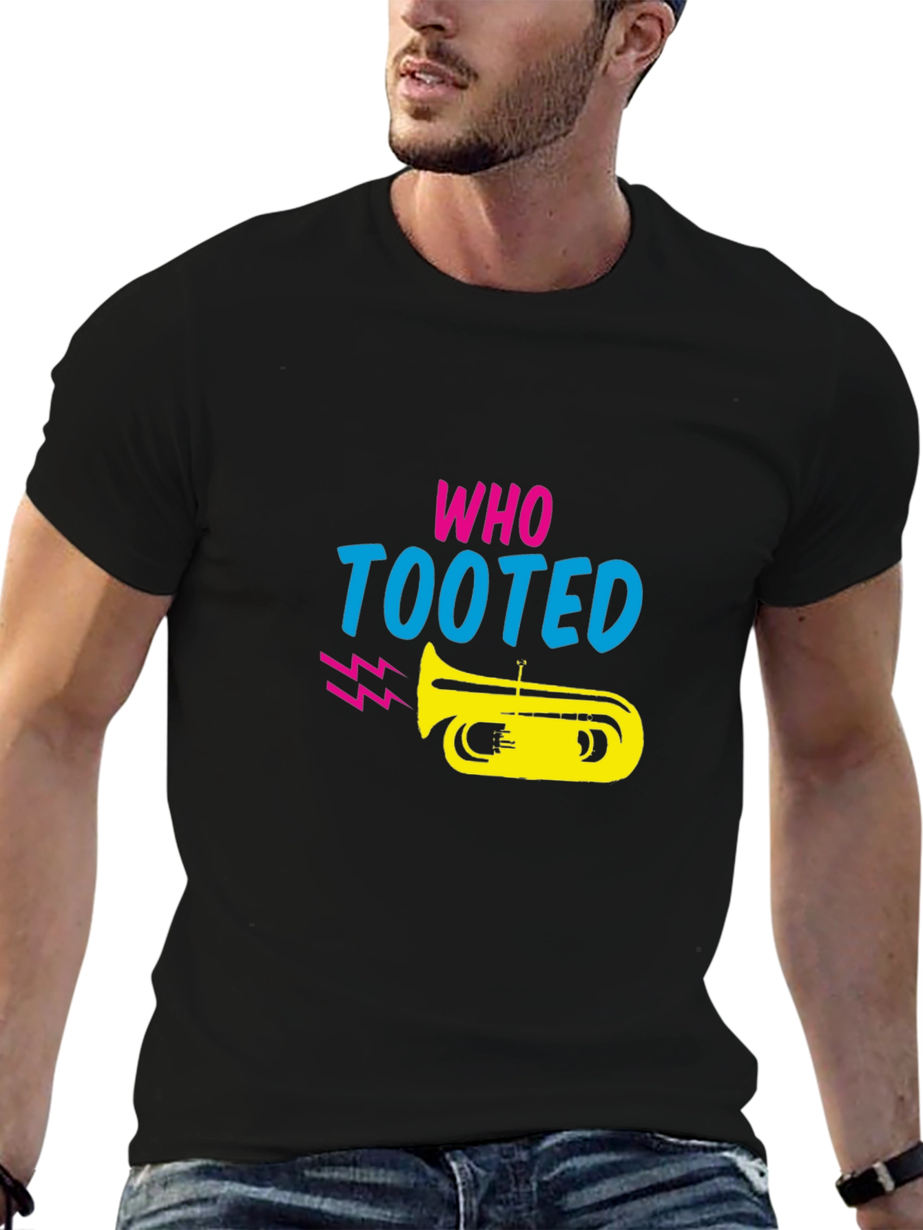 Who Tooted T-Shirt - Funny Music Graphic Tee