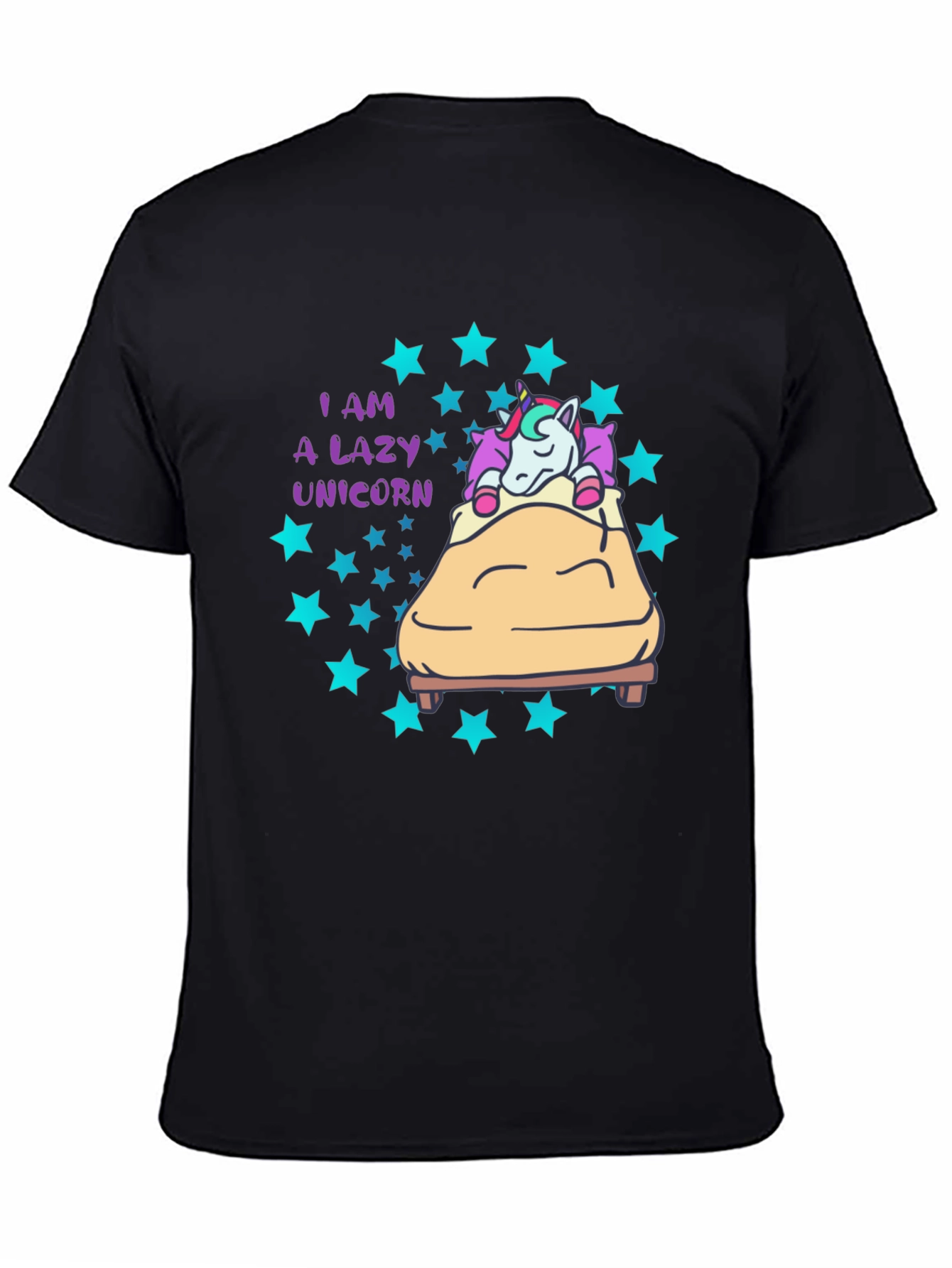 Lazy Unicorn T-Shirt - Cute Graphic Tee for Unicorn Lovers