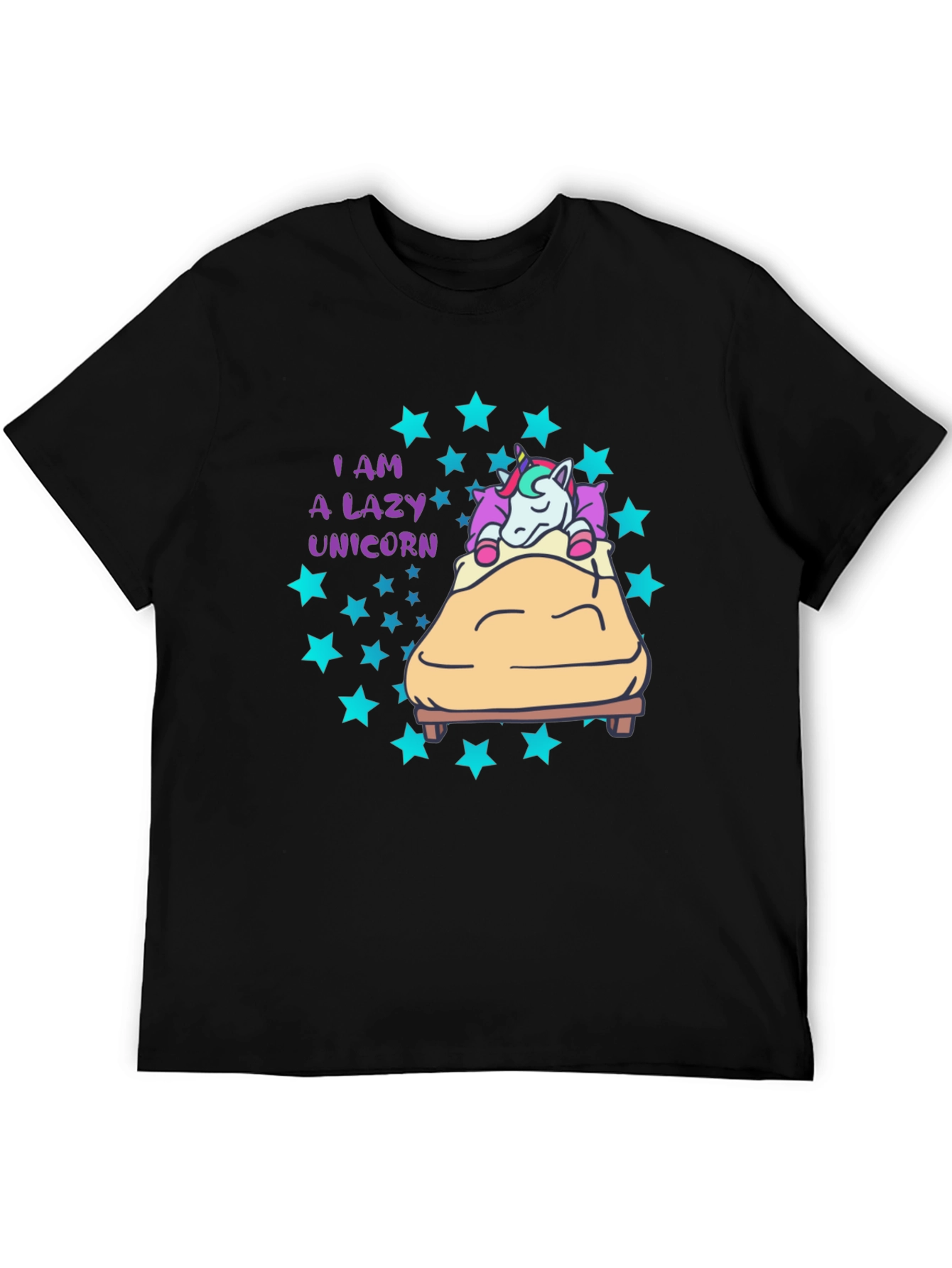 Lazy Unicorn T-Shirt - Cute Graphic Tee for Unicorn Lovers