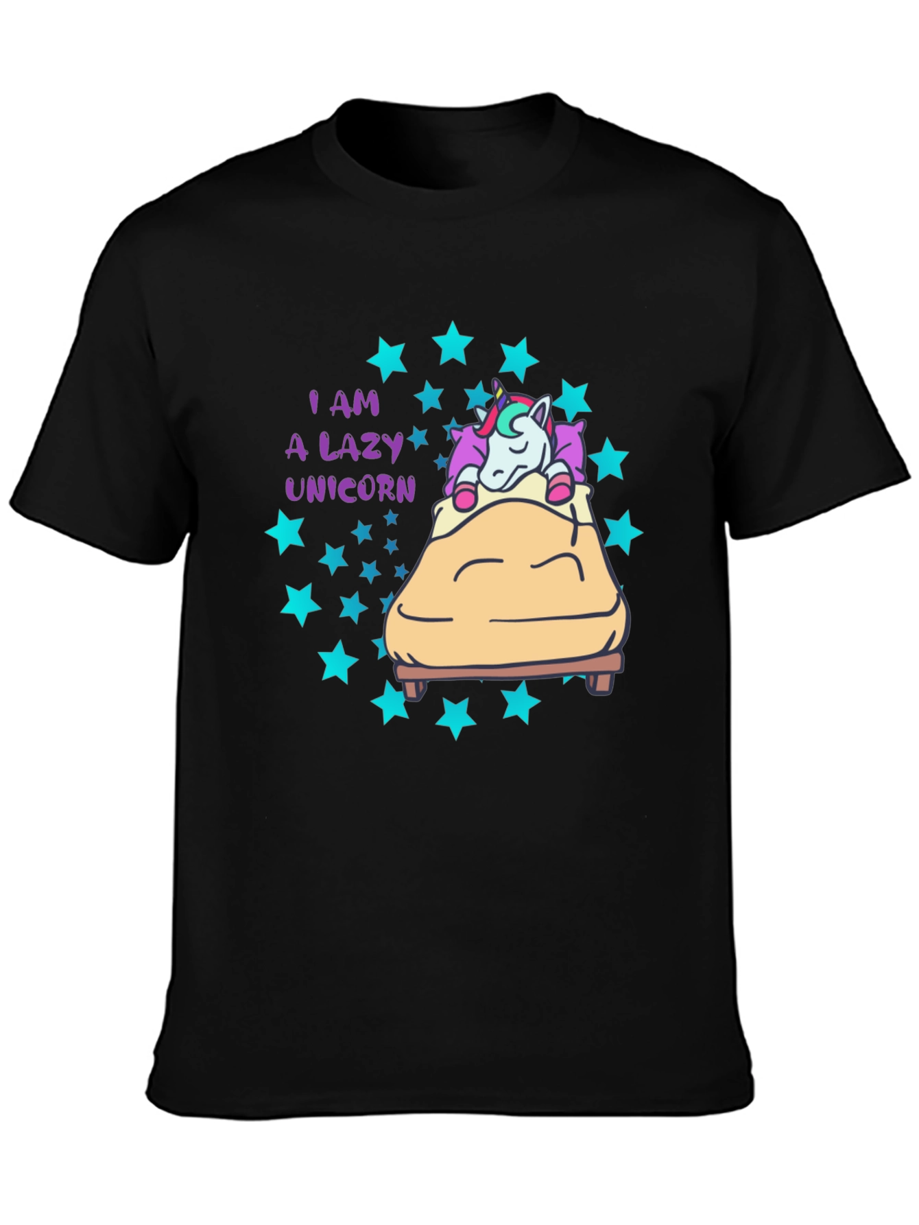 Lazy Unicorn T-Shirt - Cute Graphic Tee for Unicorn Lovers