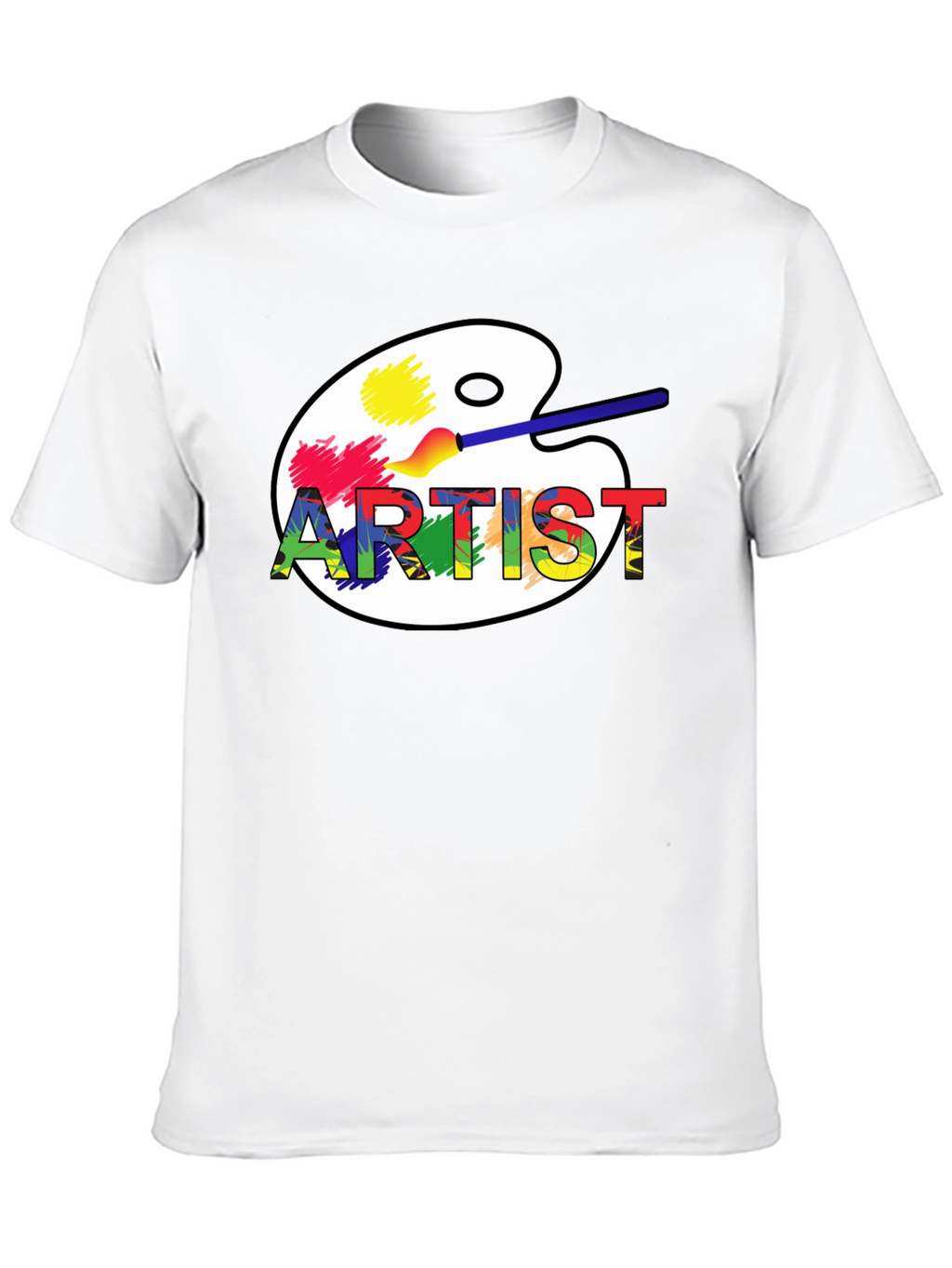 Artist Palette Graphic T-Shirt - Creative Design
