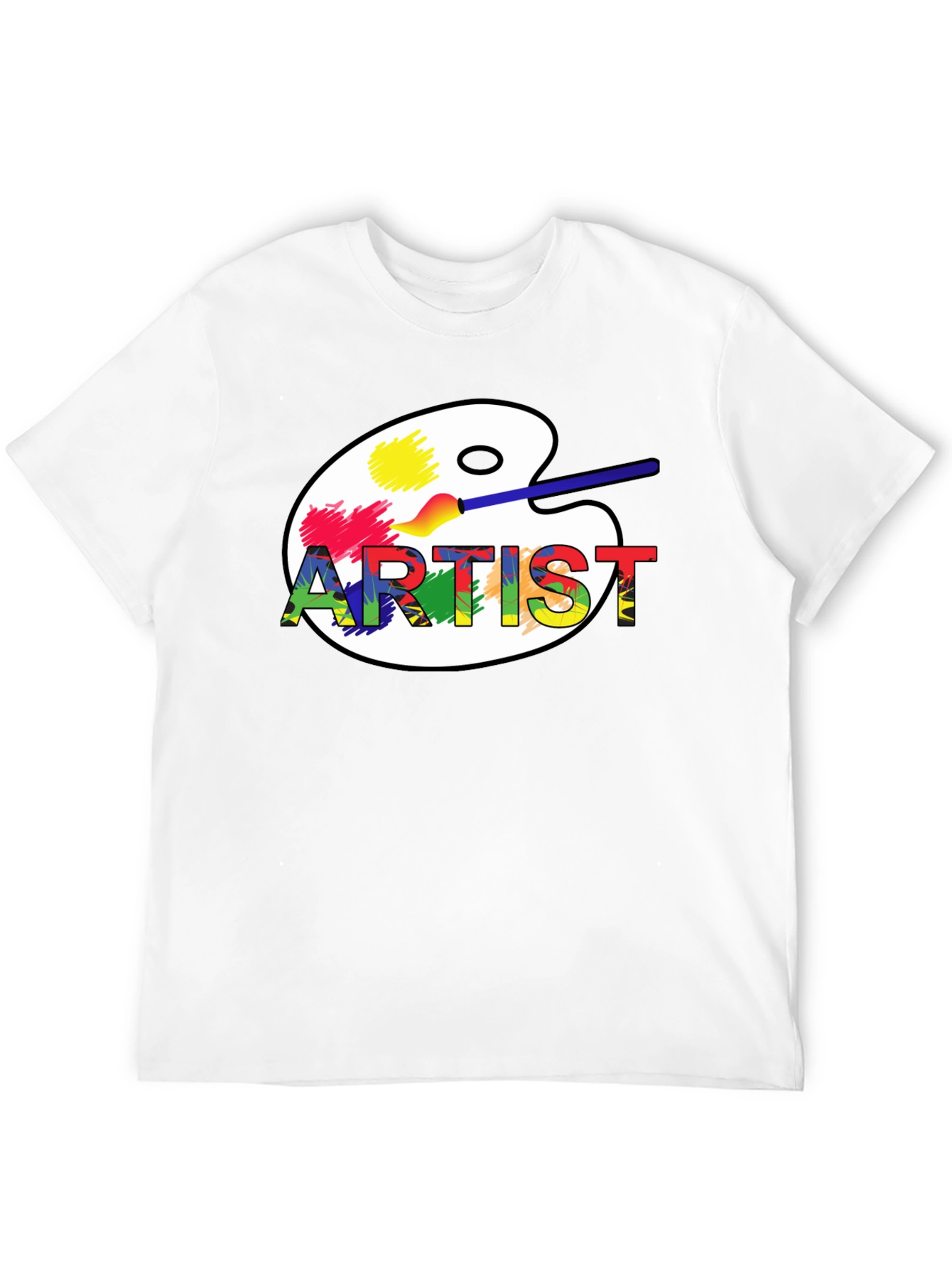 Artist Palette Graphic T-Shirt - Creative Design