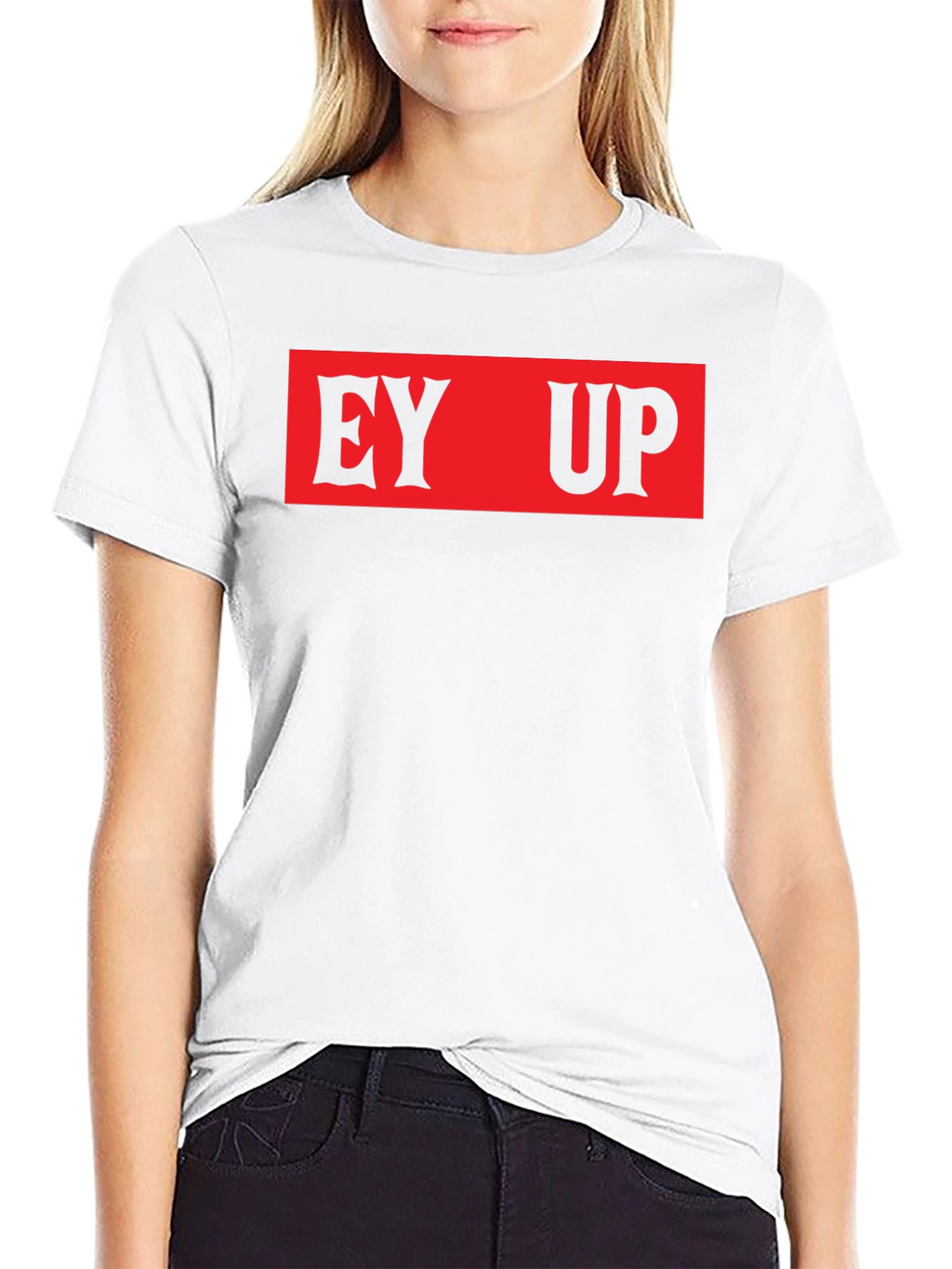 EY UP Black Graphic Tee