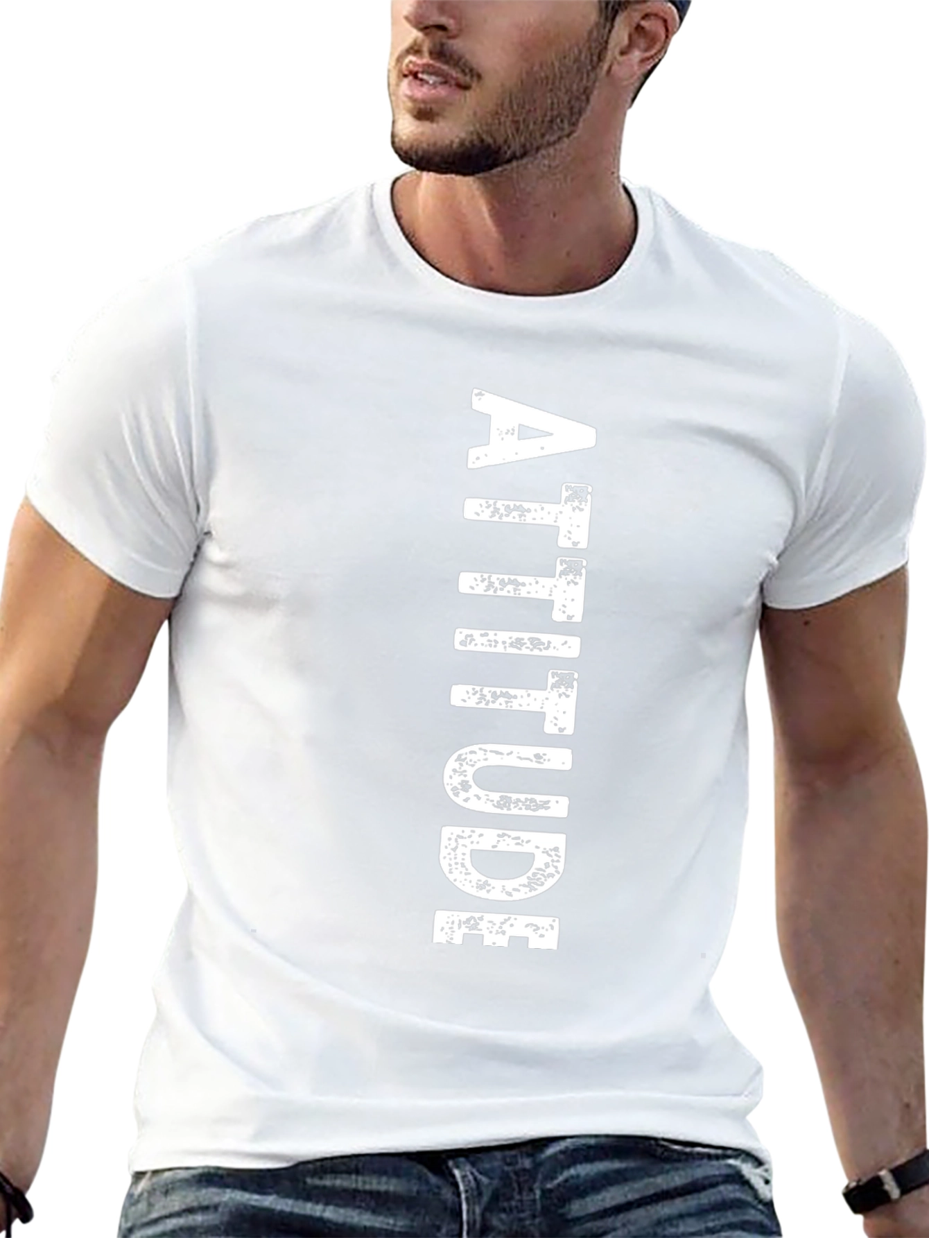 Attitude Graphic Black T-Shirt