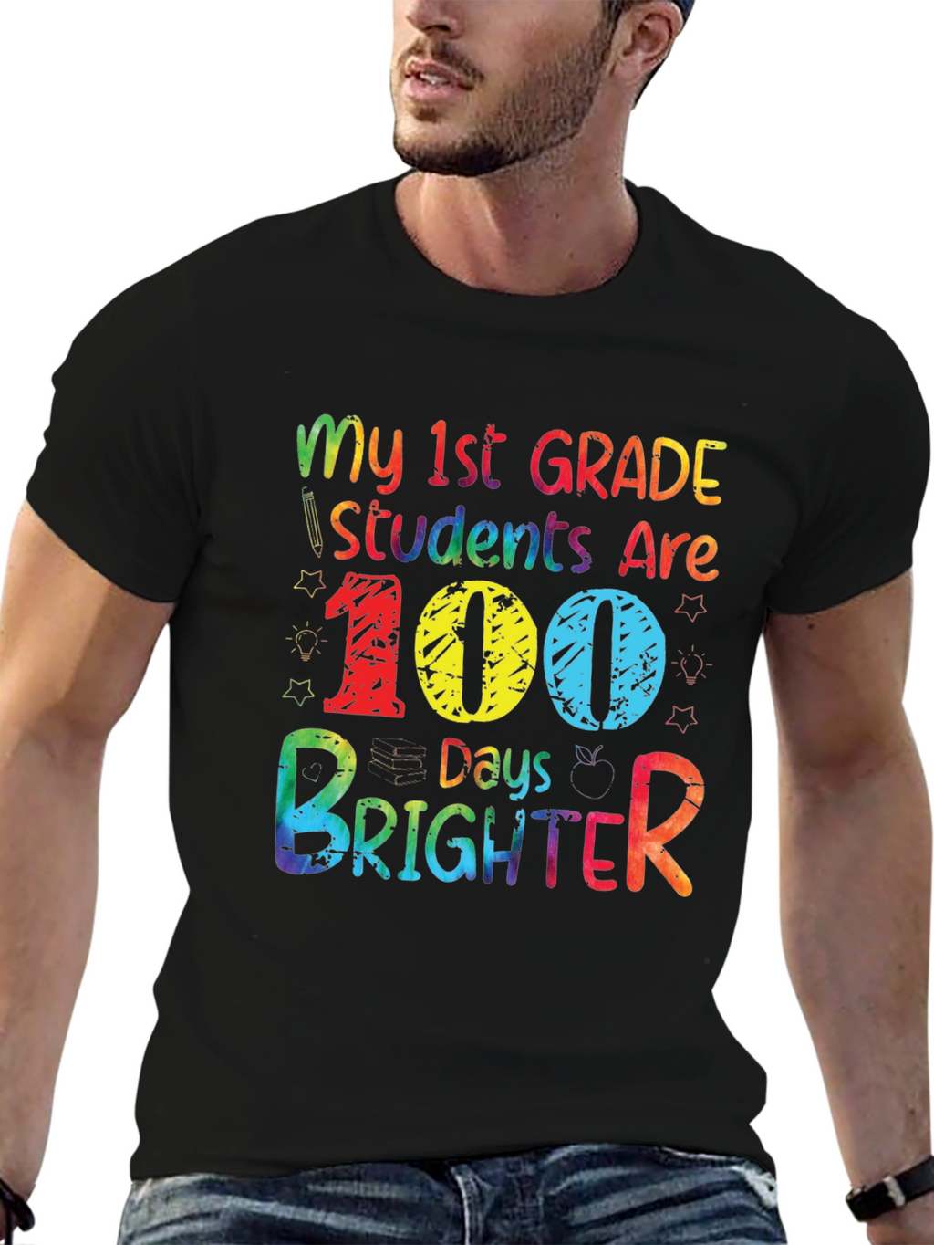 100 Days Brighter Teacher T-Shirt