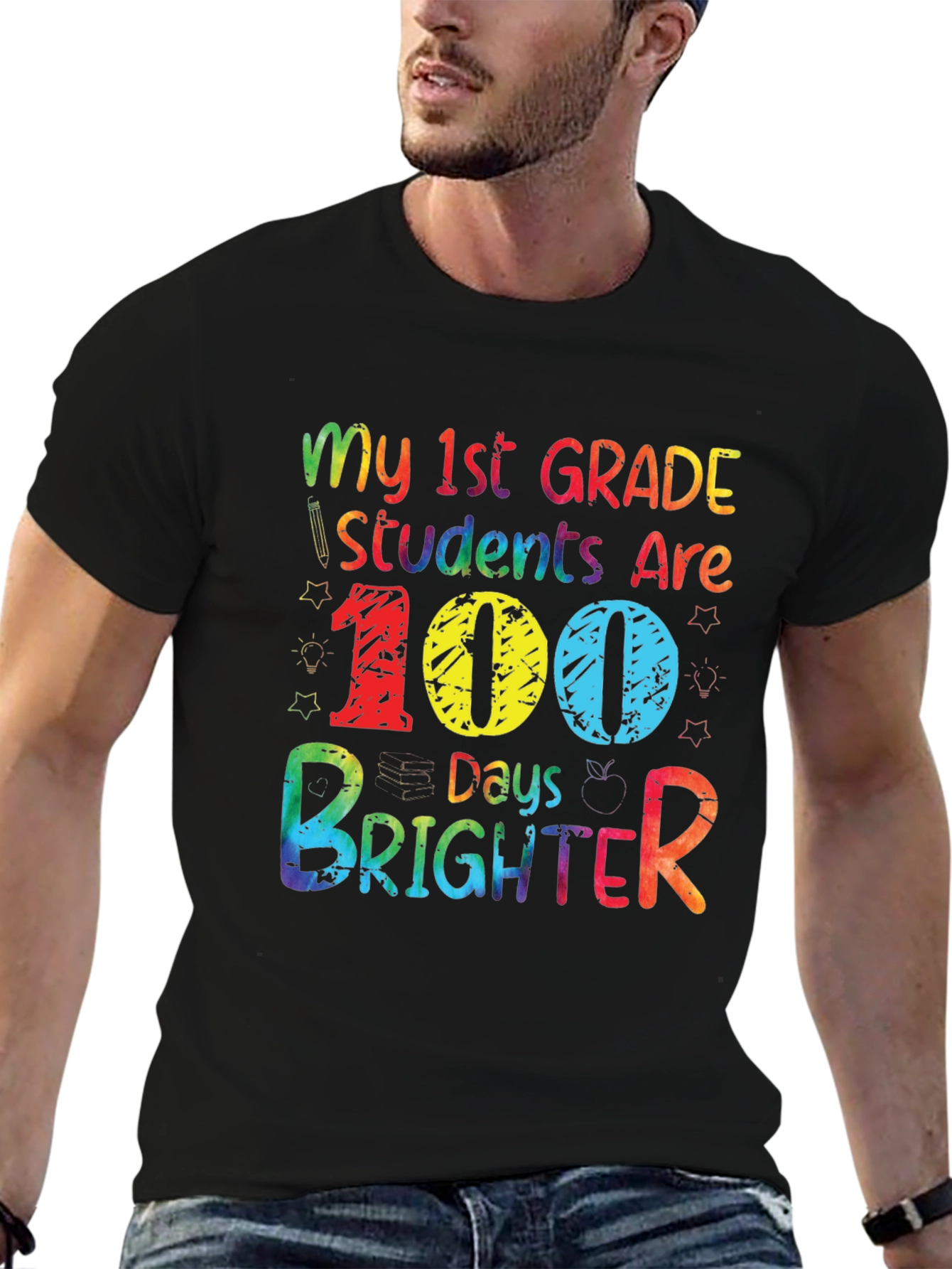 100 Days Brighter Teacher T-Shirt