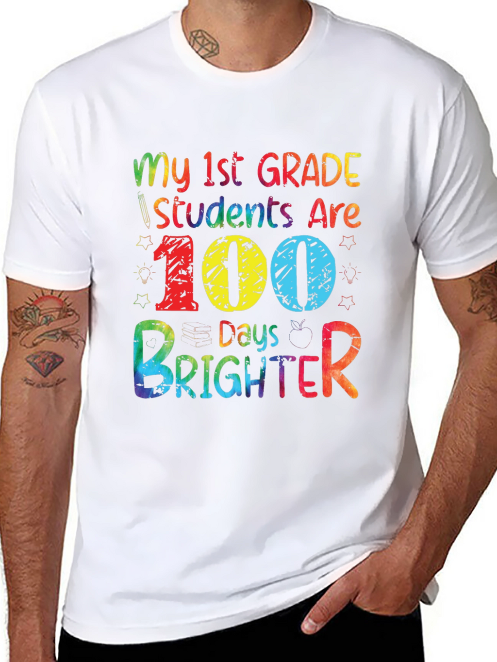 100 Days Brighter Teacher T-Shirt