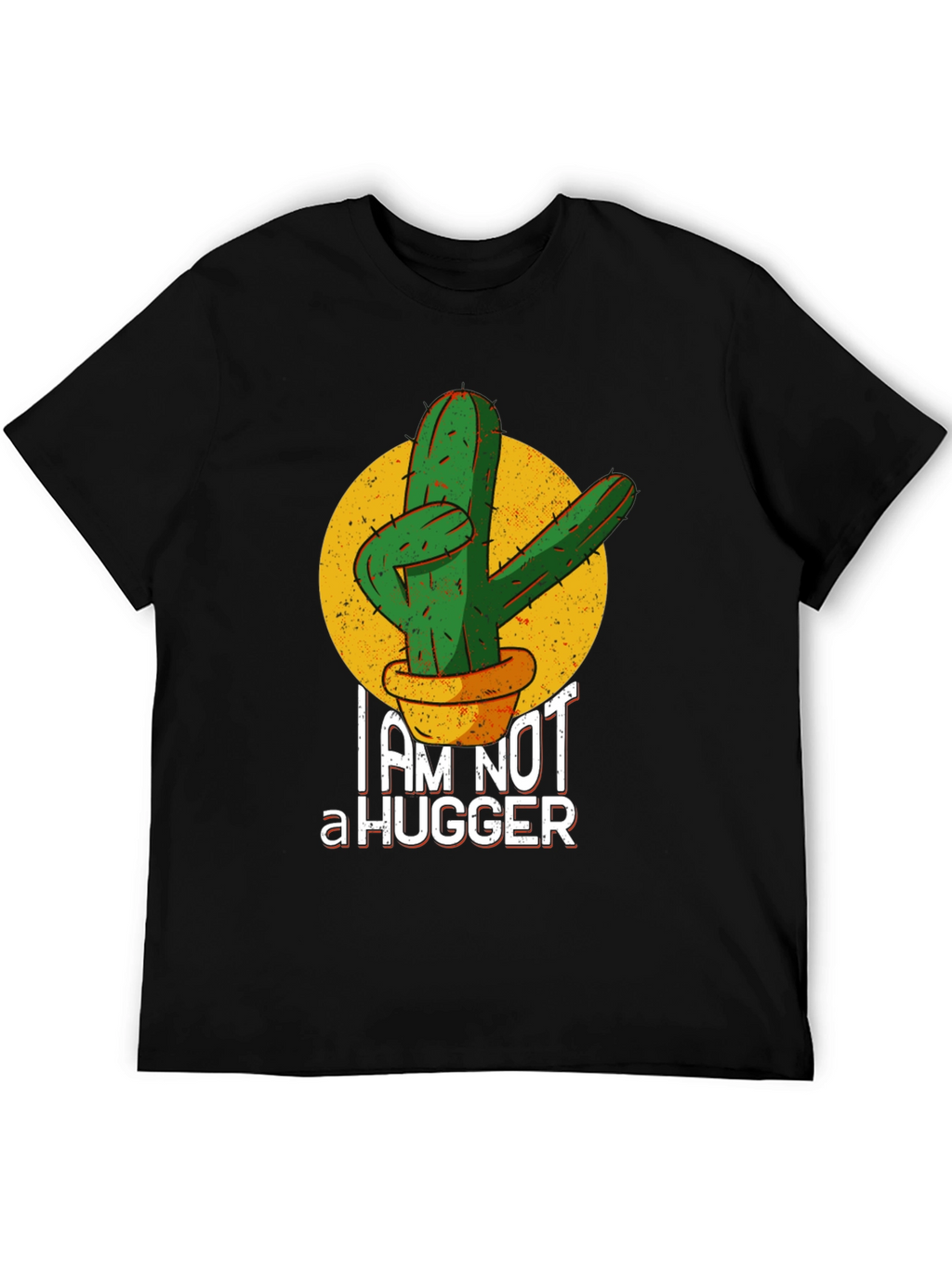 Im Not a Hugger Cactus Graphic T-Shirt