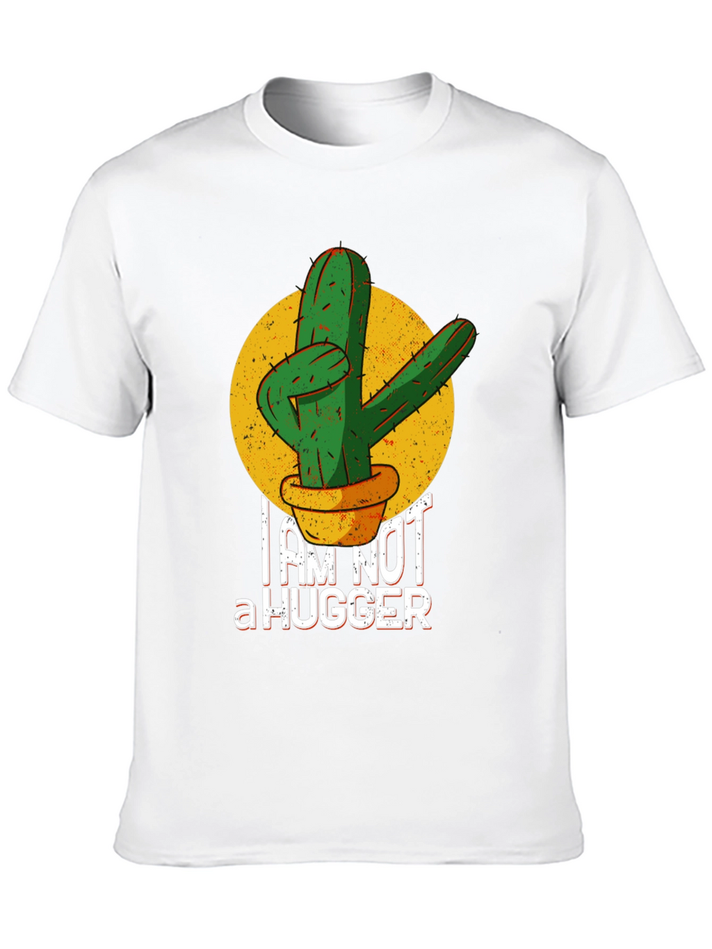 Im Not a Hugger Cactus Graphic T-Shirt