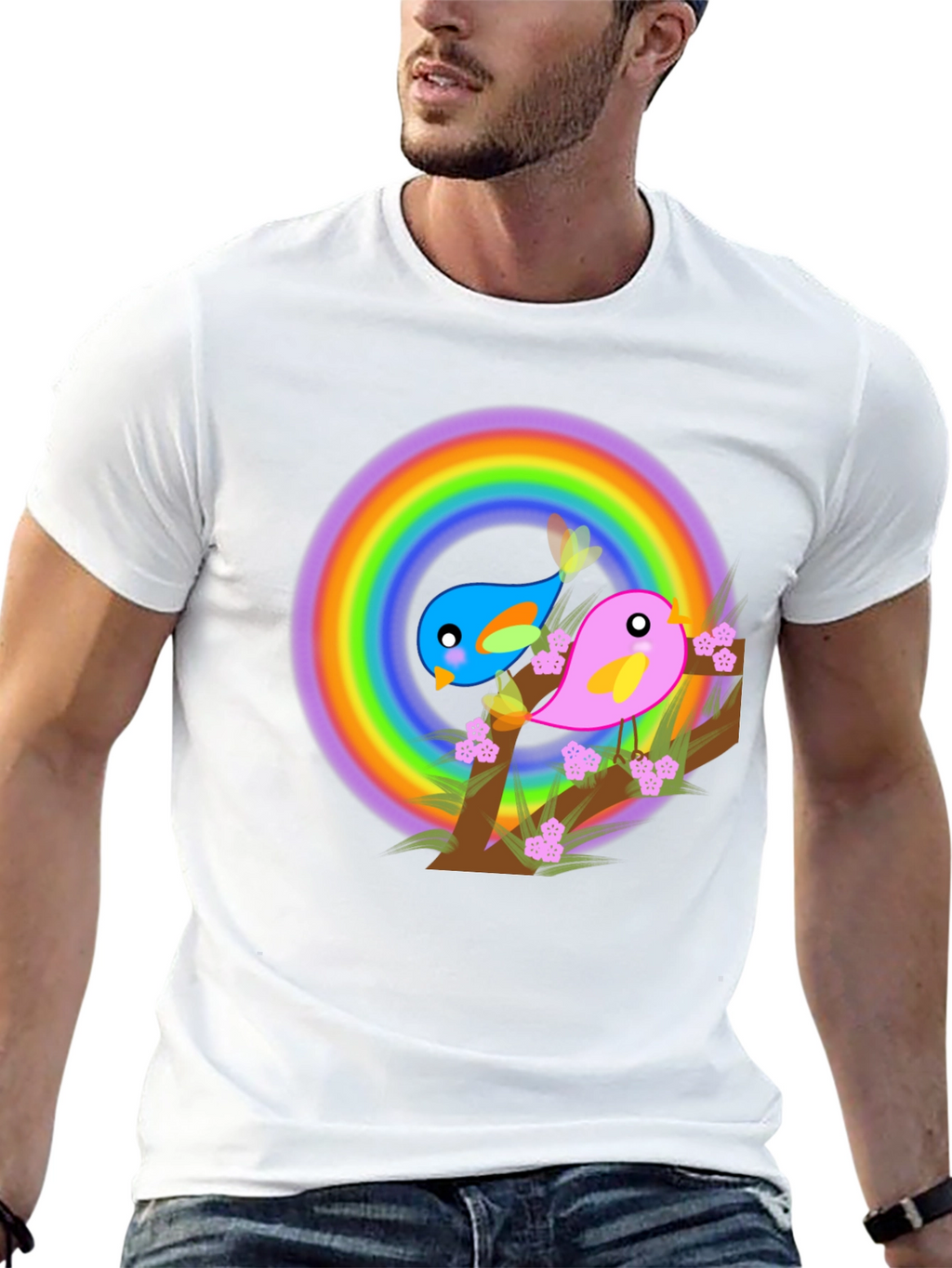 Rainbow Birds T-Shirt