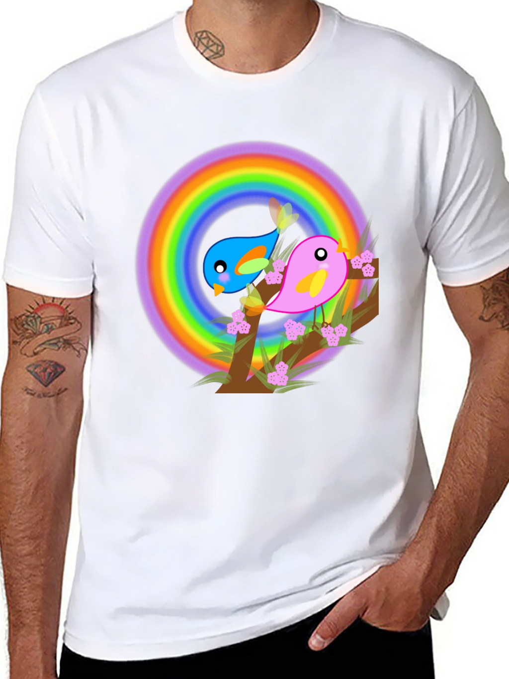 Rainbow Birds T-Shirt