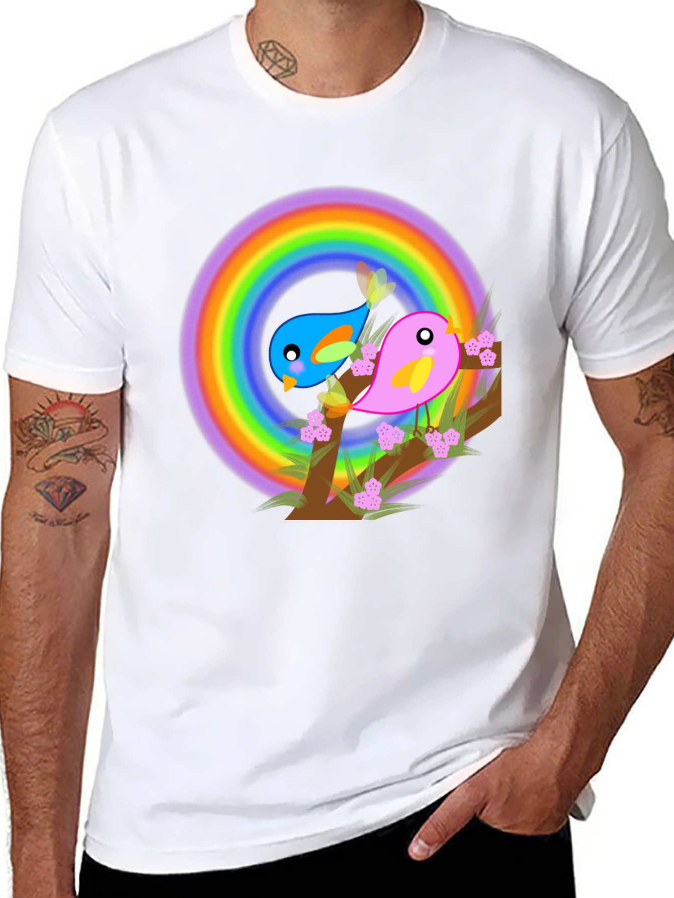 Rainbow Birds T-Shirt