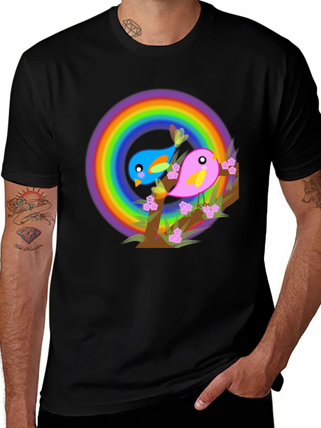 Rainbow Birds T-Shirt