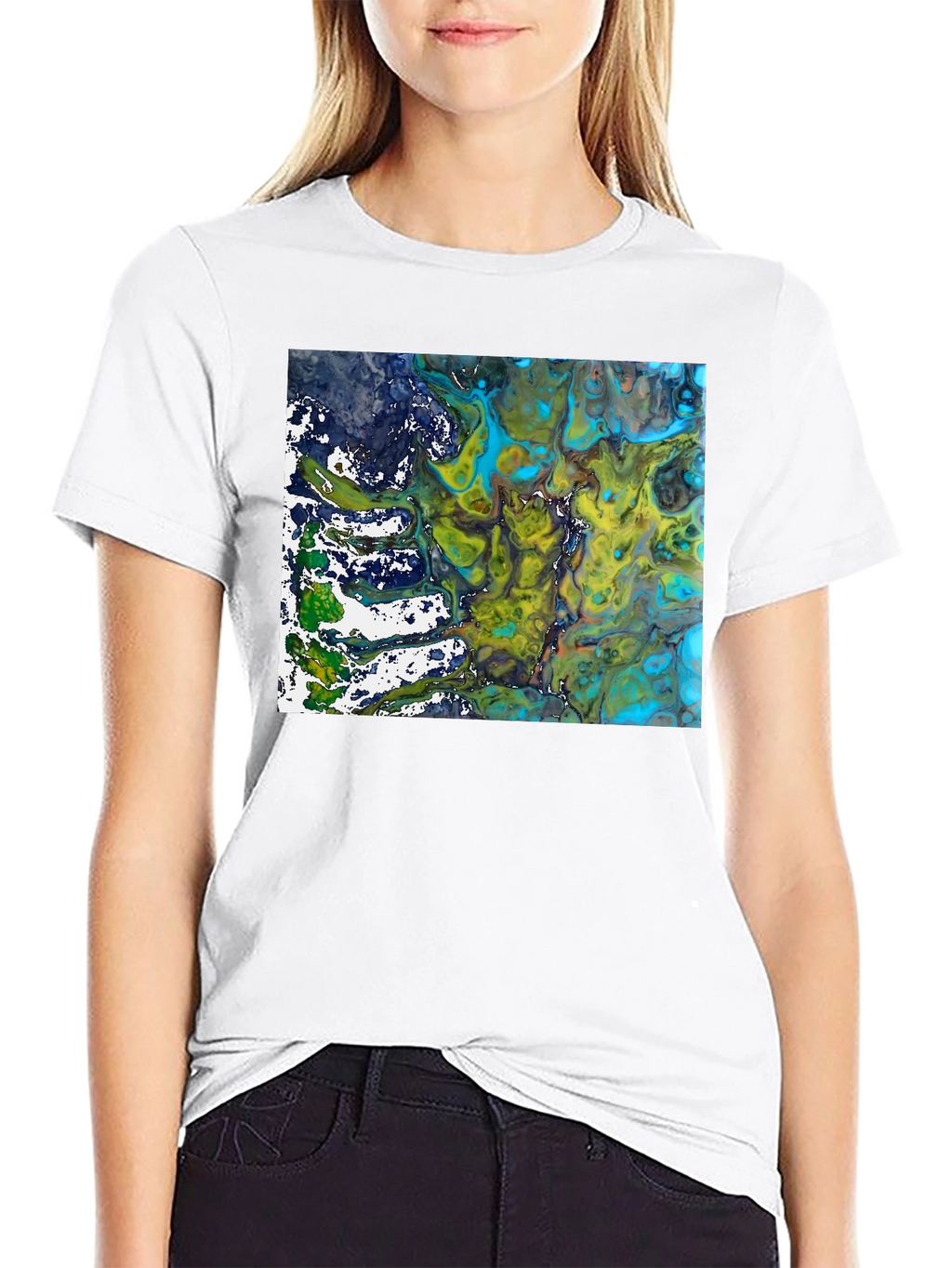 Abstract Art Graphic Tee - Modern Black T-Shirt
