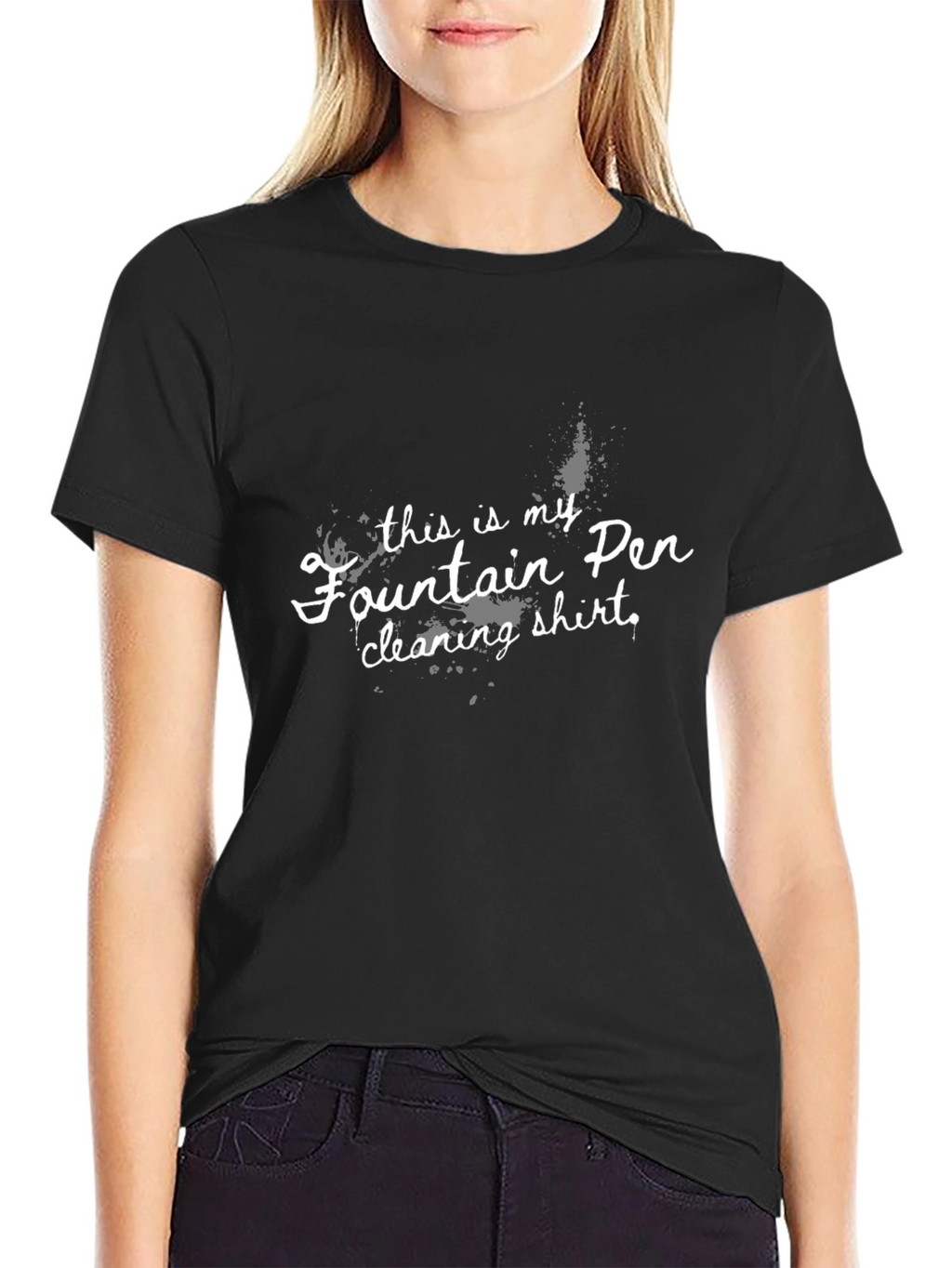 Fountain Pen Cleaning Shirt - Novelty Graphic Tee