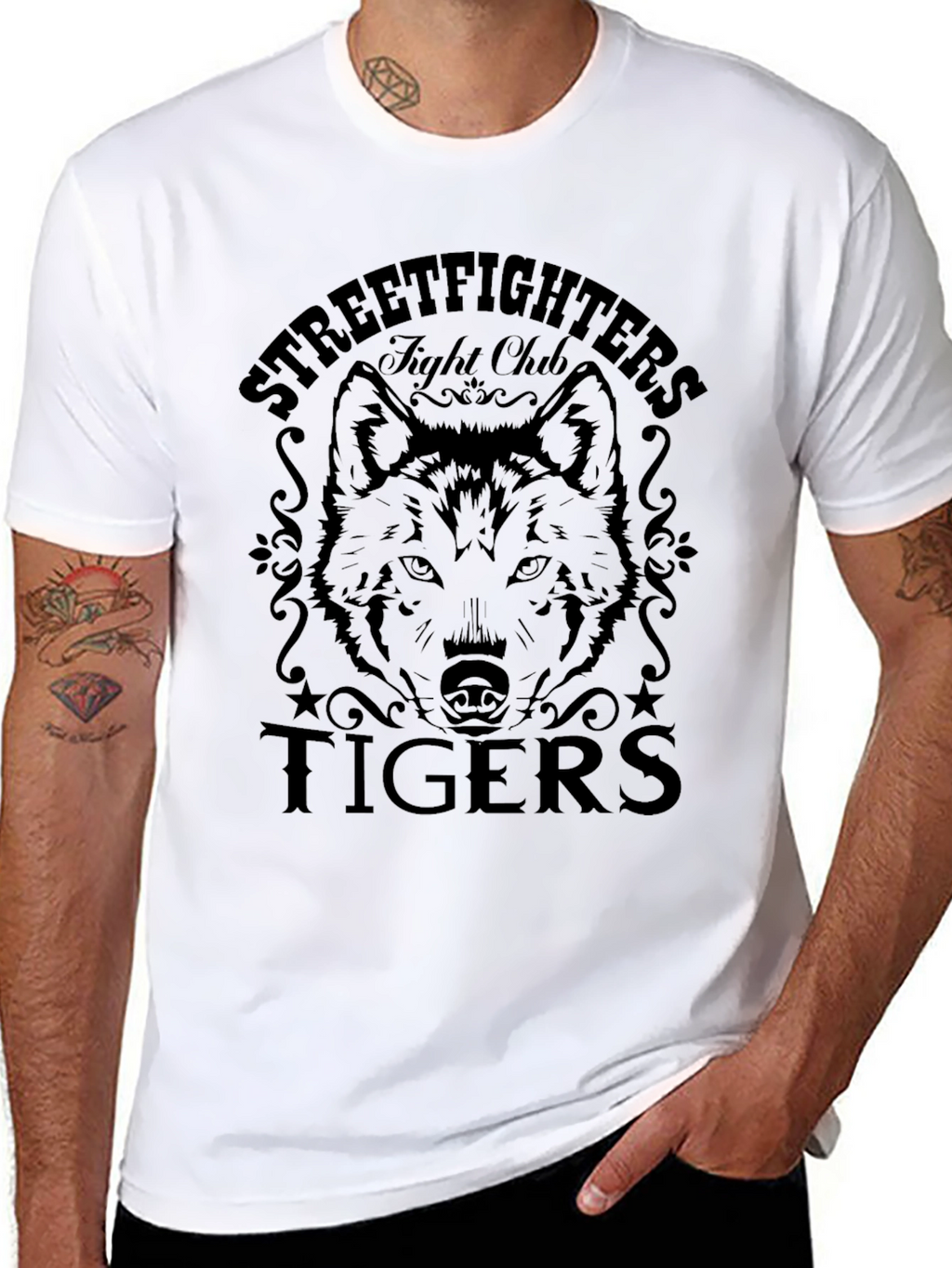 Streetfighters Tigers Fight Club T-Shirt