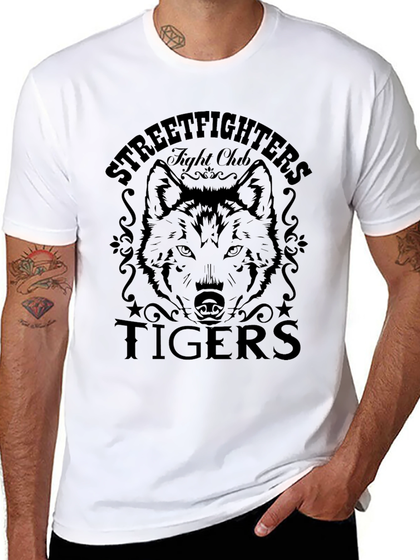 Streetfighters Tigers Fight Club T-Shirt