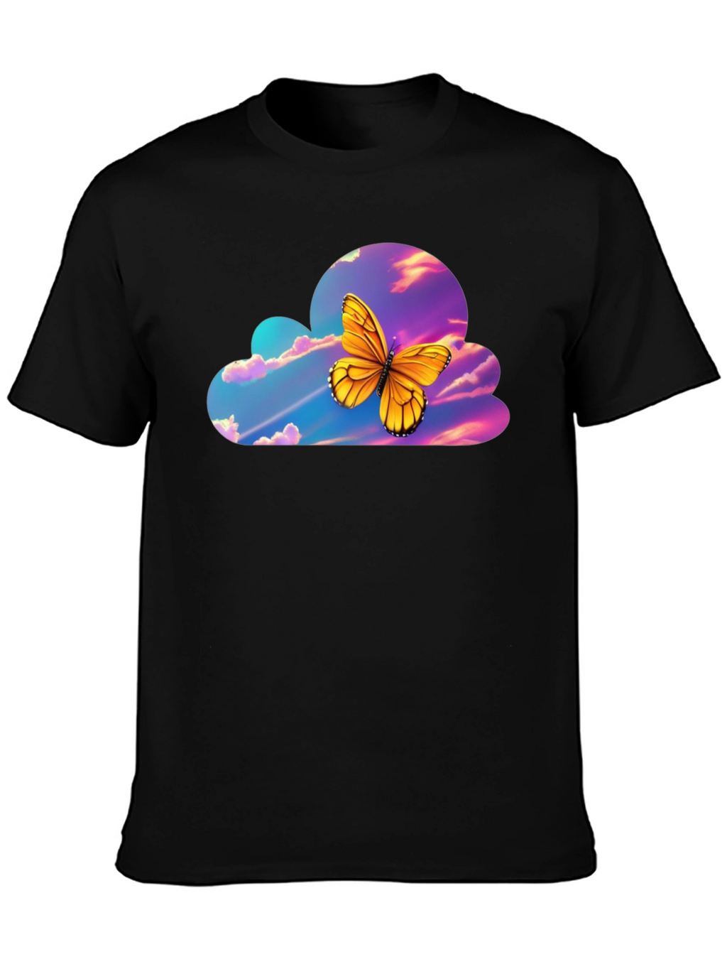 Butterfly Cloud Graphic T-Shirt