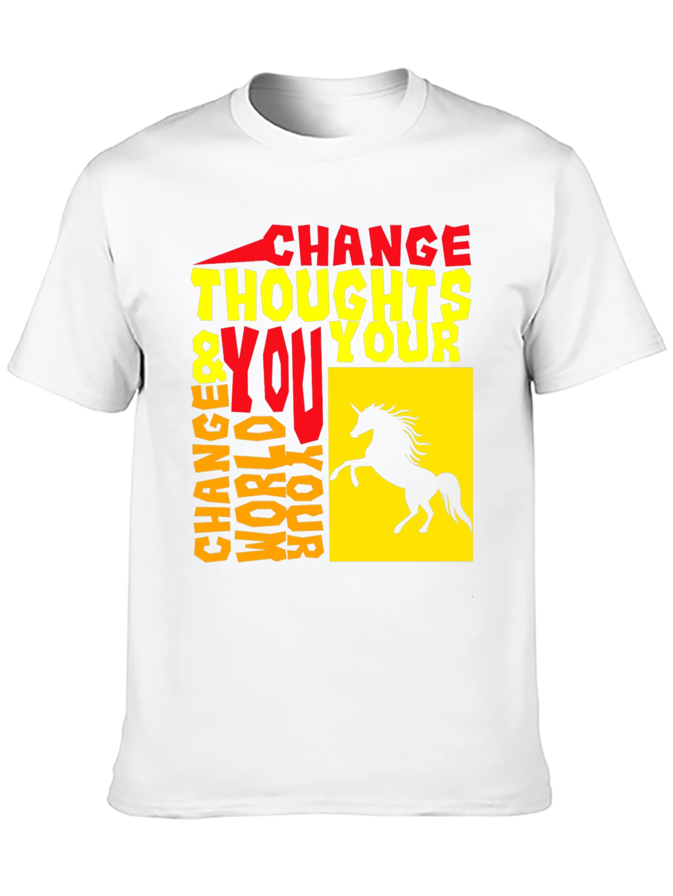 Change Thoughts Change World T-Shirt Black Unisex