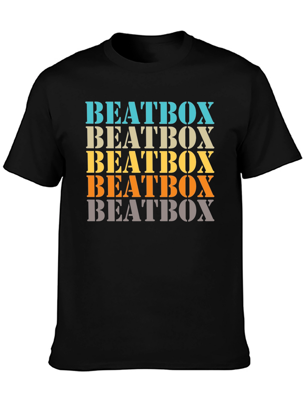 Retro Beatbox Graphic Tee - Trendy Music T-Shirt