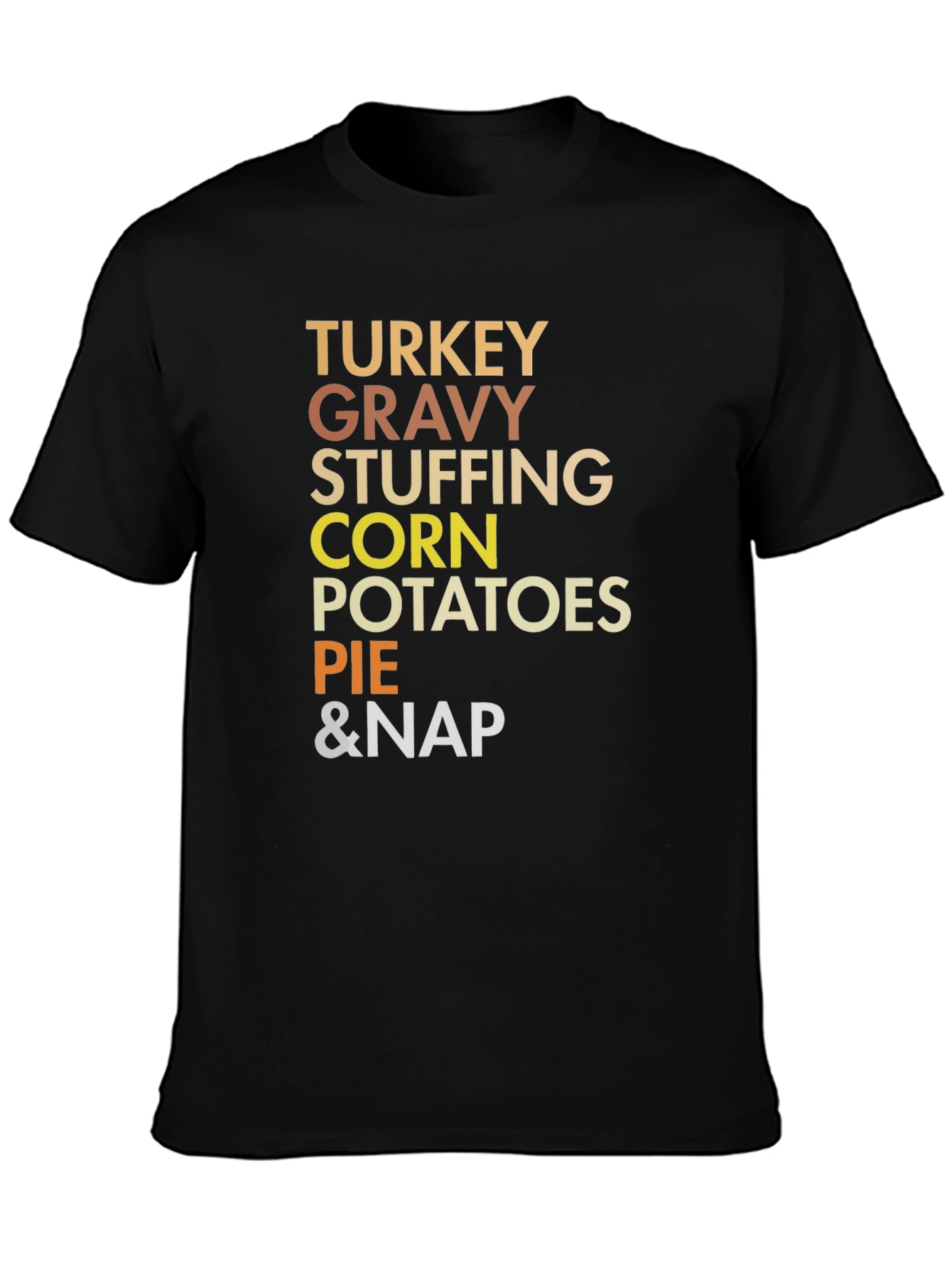 Thanksgiving Food List T-Shirt