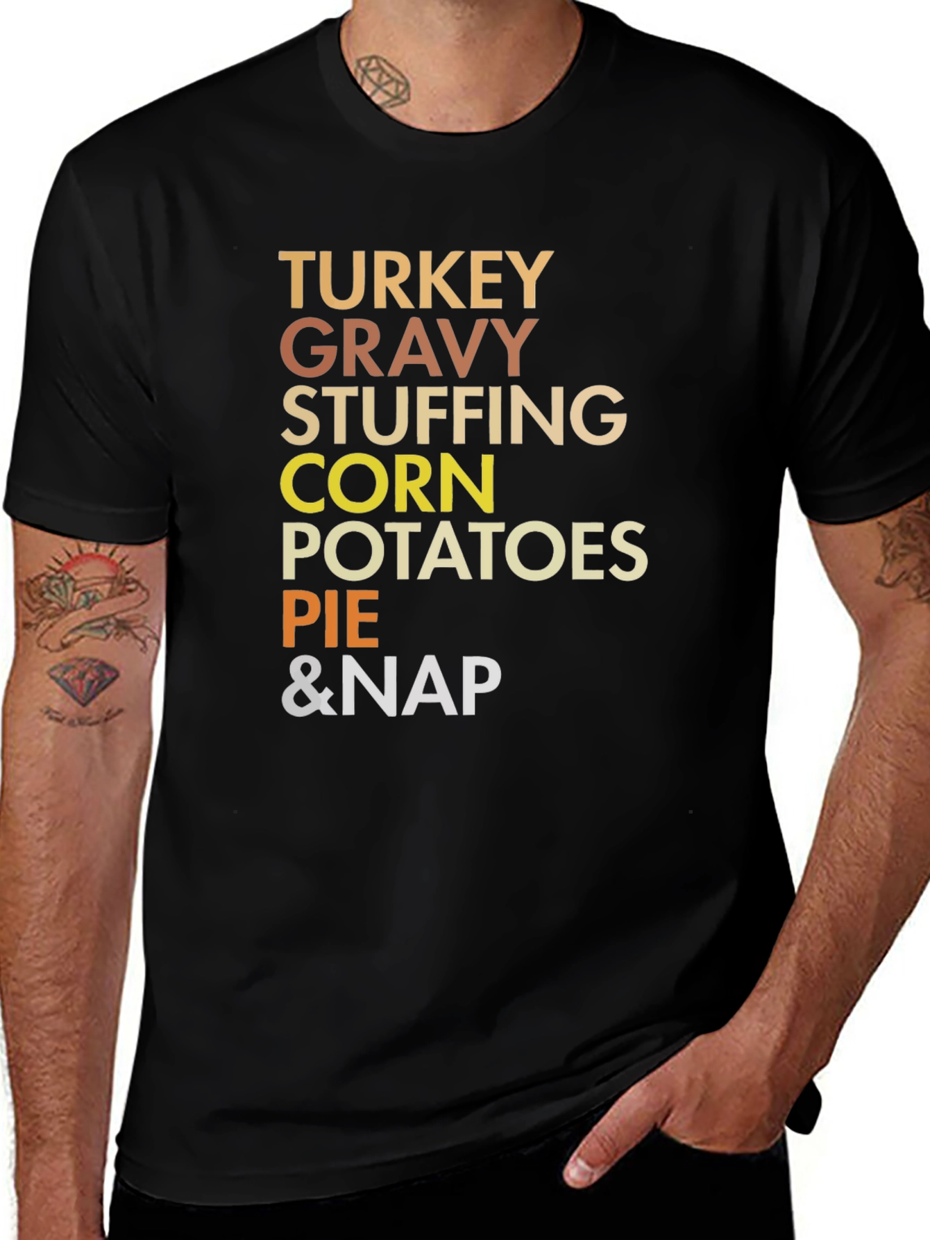Thanksgiving Food List T-Shirt
