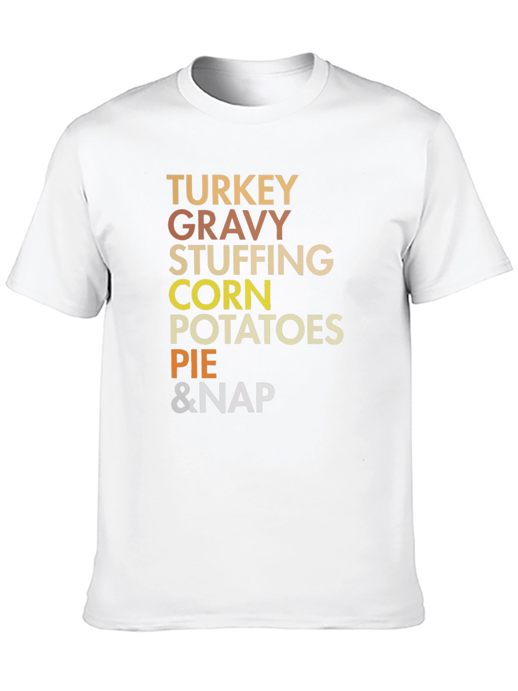 Thanksgiving Food List T-Shirt