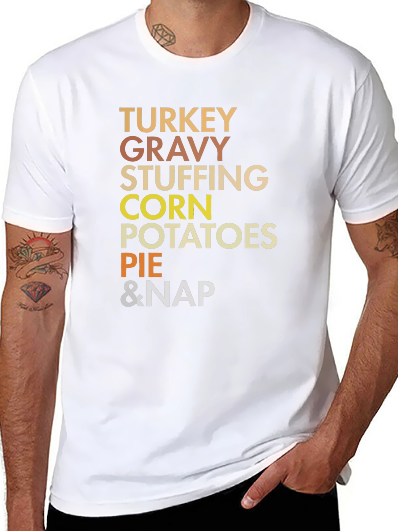 Thanksgiving Food List T-Shirt