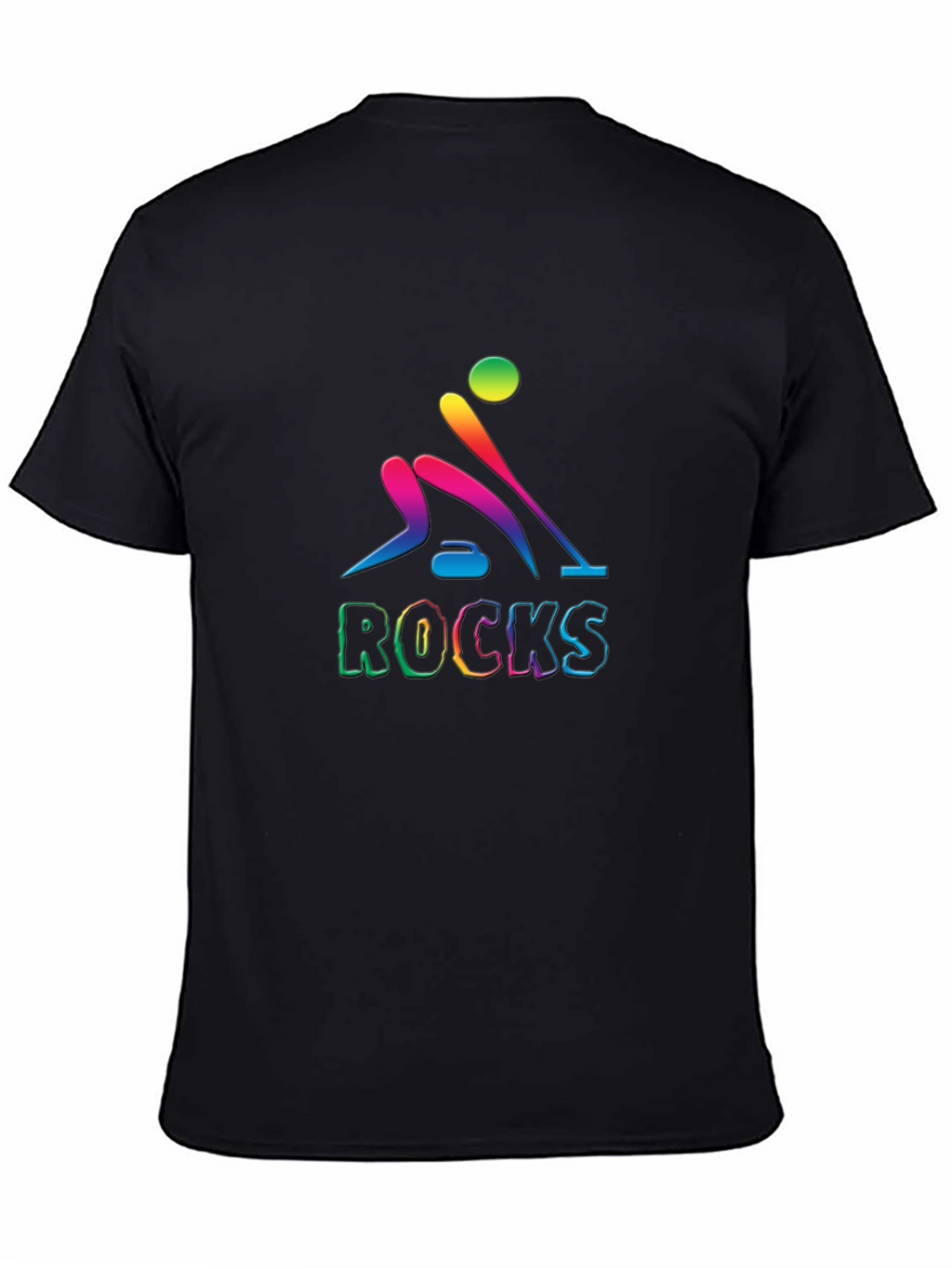 Rainbow Curling Rocks T-Shirt