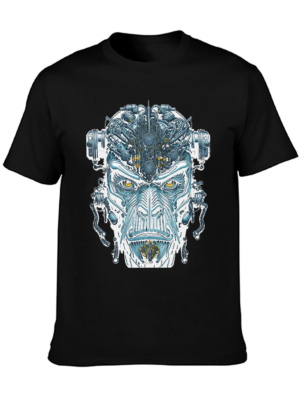 Cyborg Face Graphic T-Shirt
