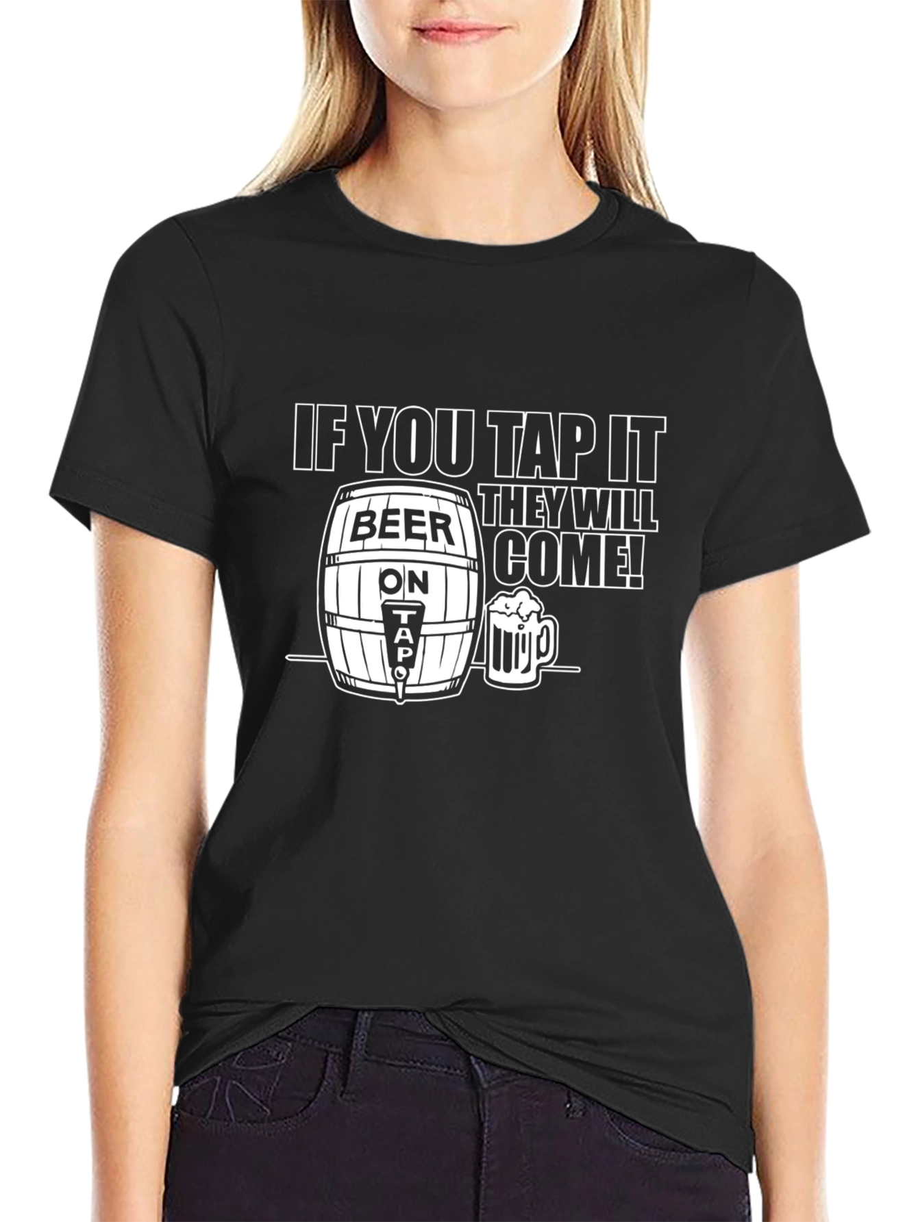 Beer Tap It T-Shirt - Funny Drinking Tee