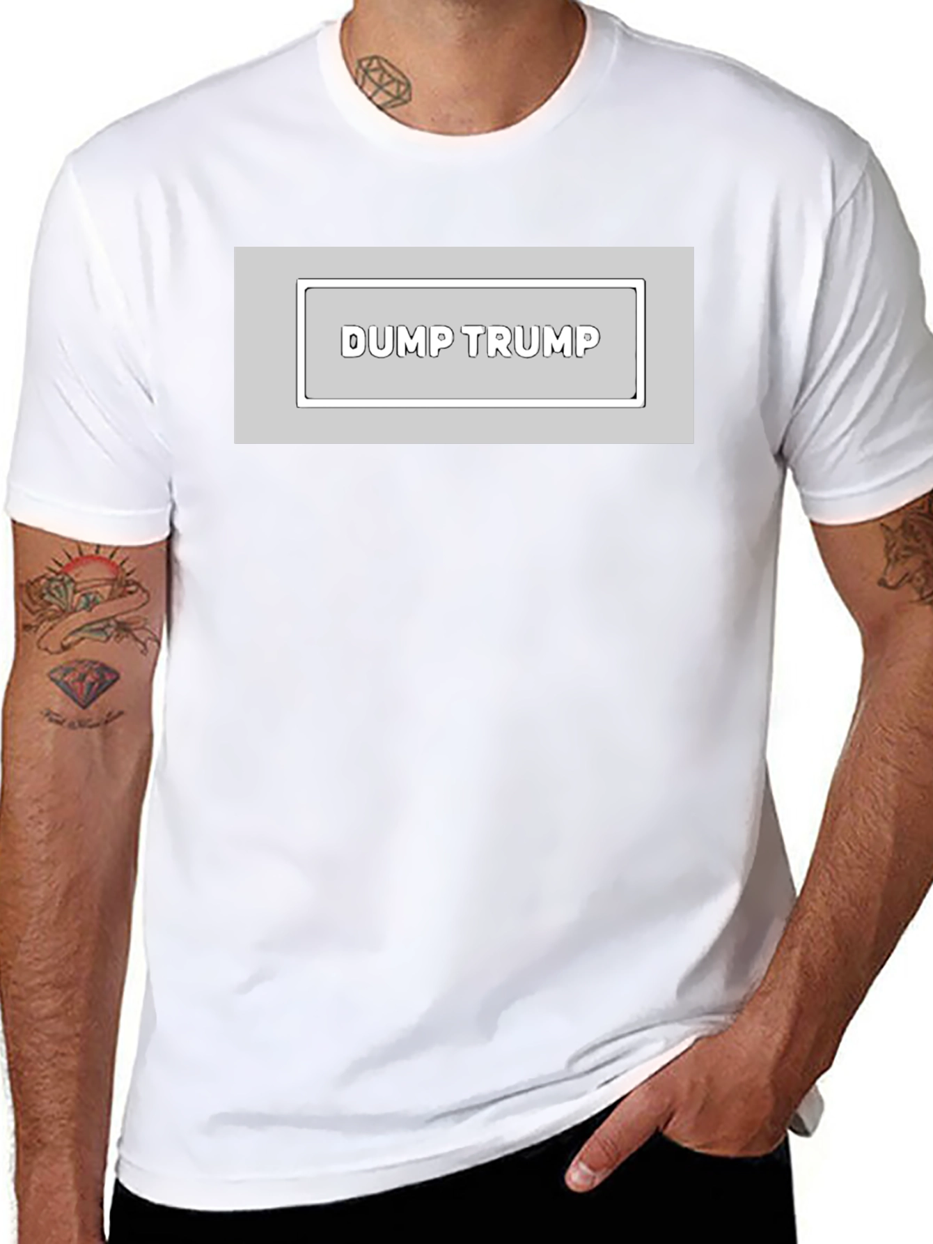 Dump Trump Graphic Tee - Anti-Trump Statement T-Shirt