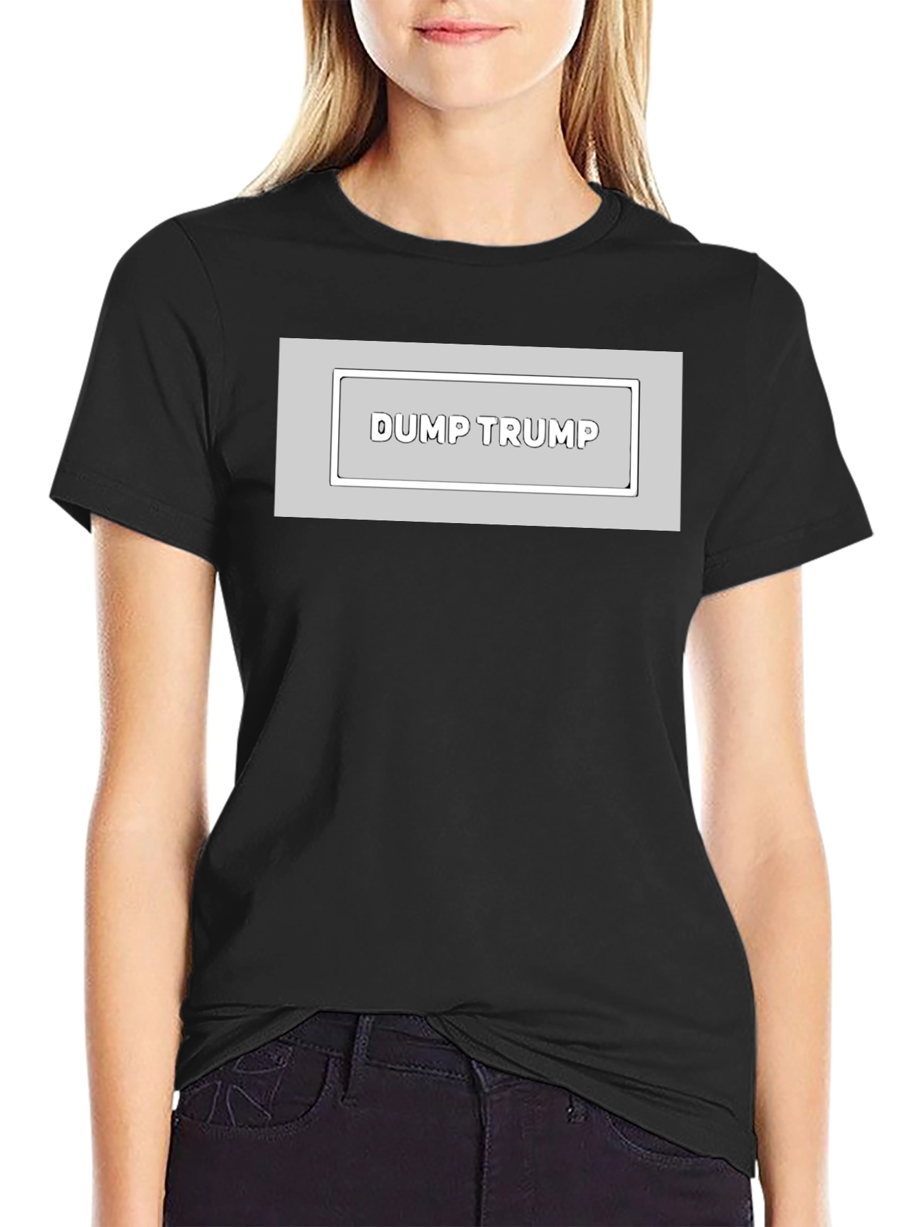 Dump Trump Graphic Tee - Anti-Trump Statement T-Shirt