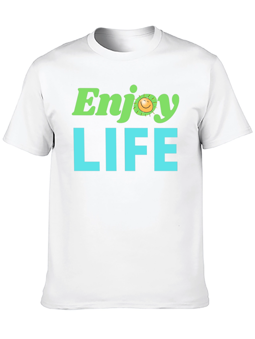 Enjoy Life Graphic Tee - Black Cotton T-Shirt