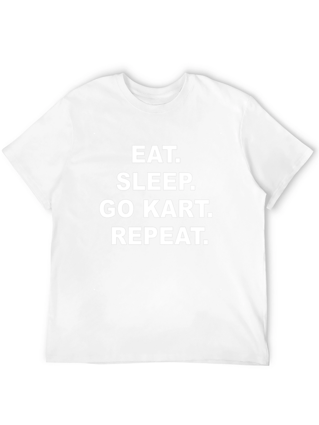 Eat Sleep Go Kart Repeat Black T-Shirt