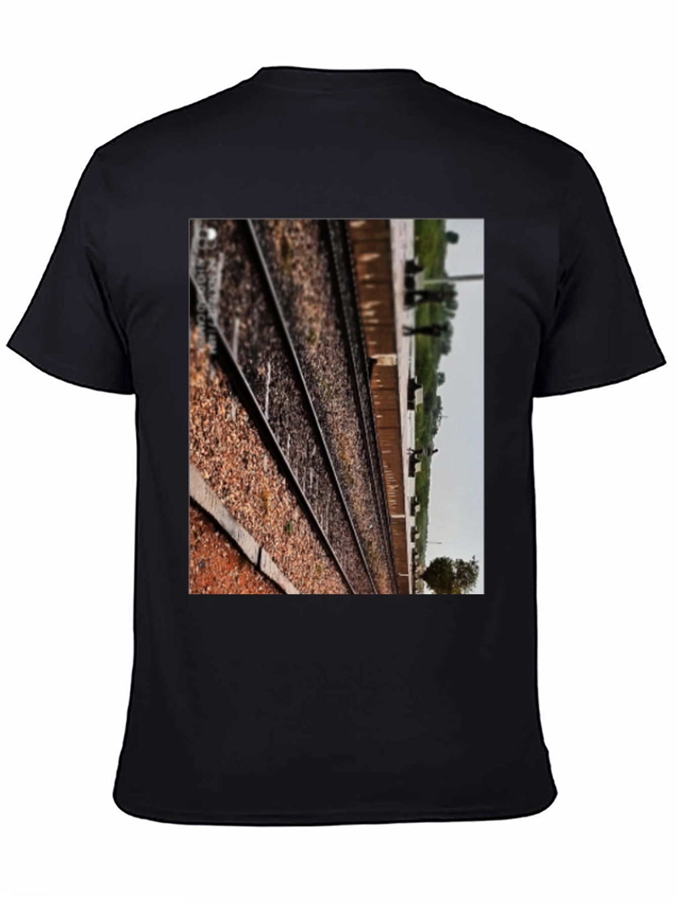 Railway Tracks Graphic Tee - Train Lover Shirt