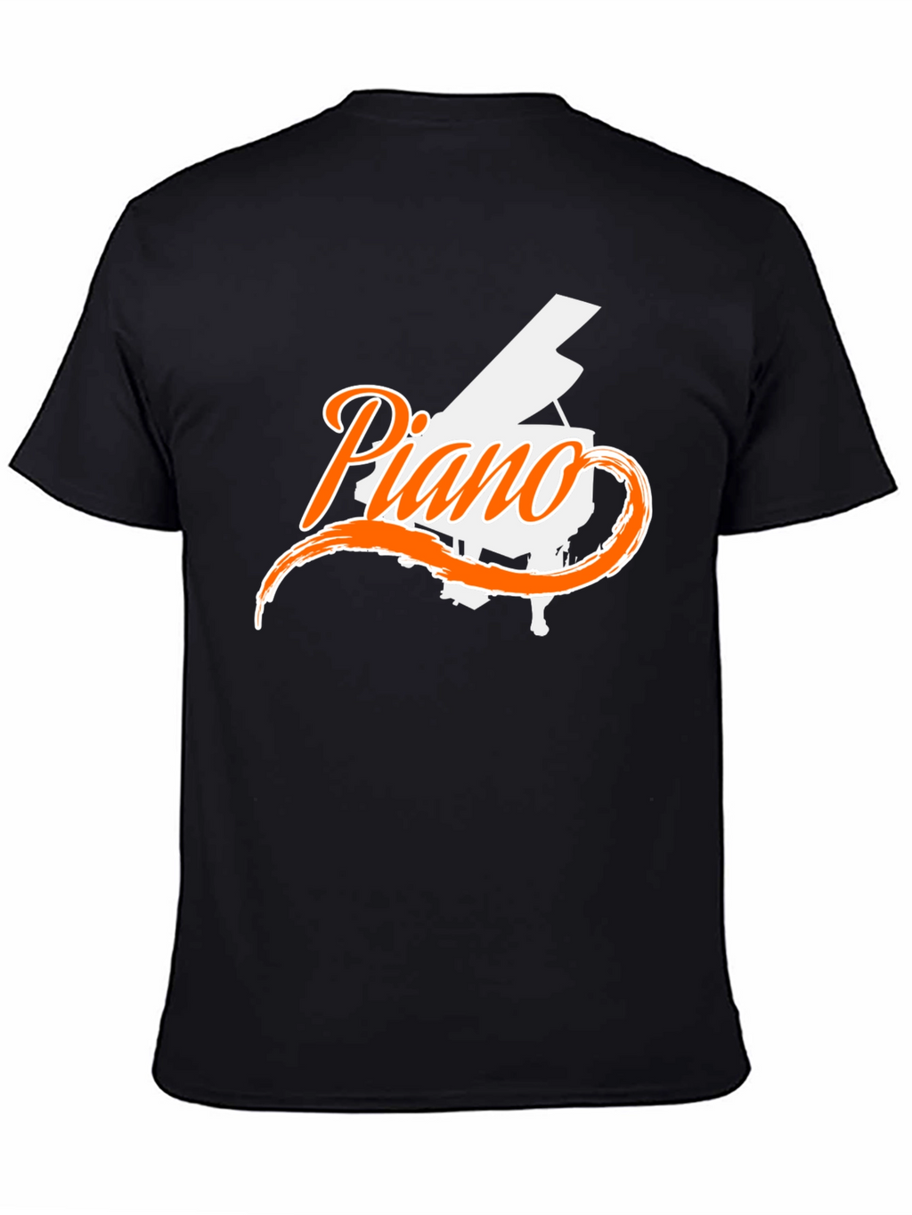 Piano Graphic Black T-Shirt