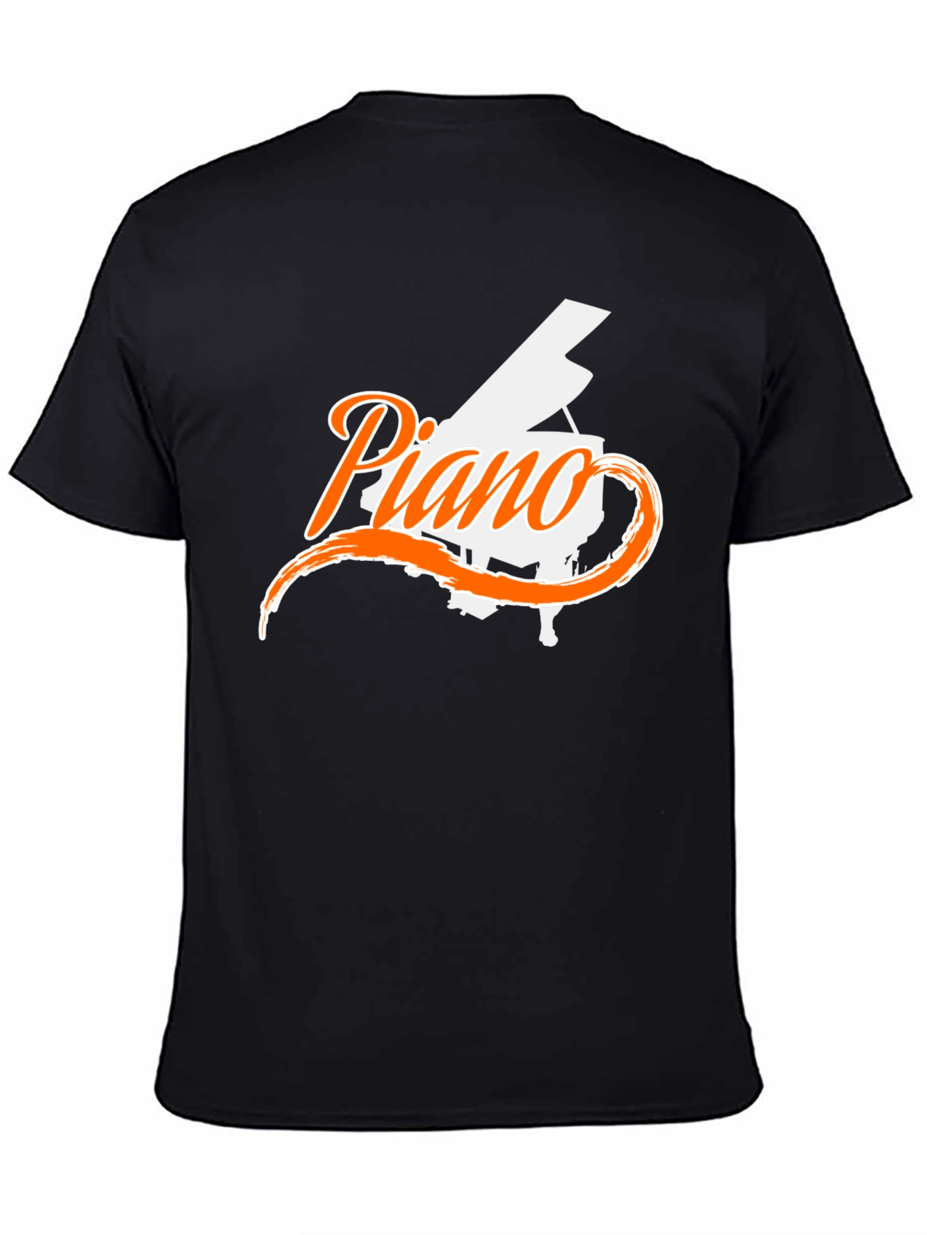 Piano Graphic Black T-Shirt