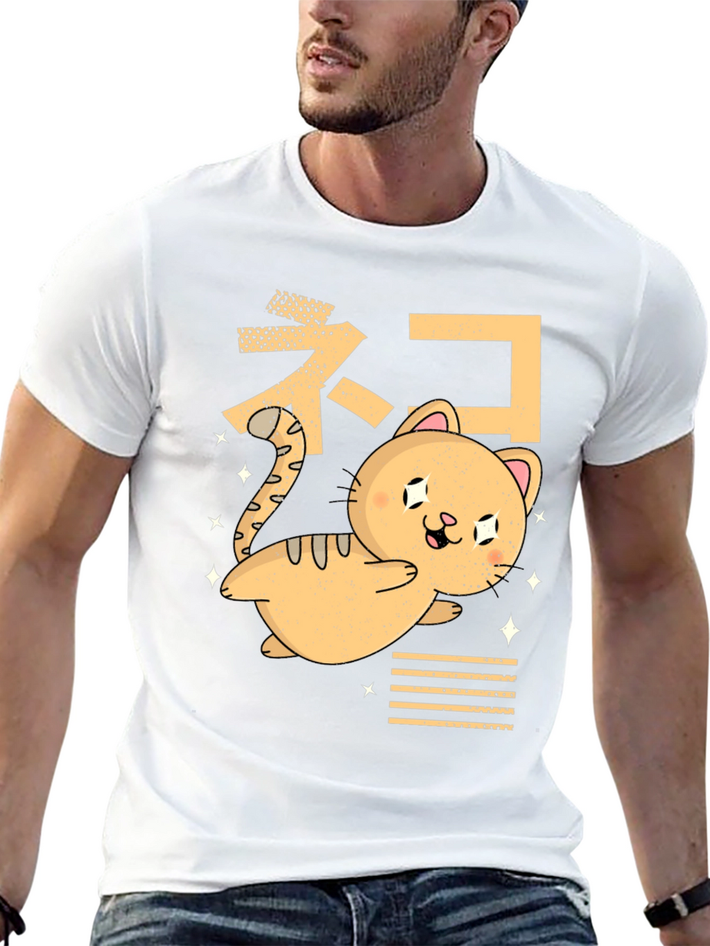 Kawaii Cat T-Shirt - Anime Style Kitten Tee