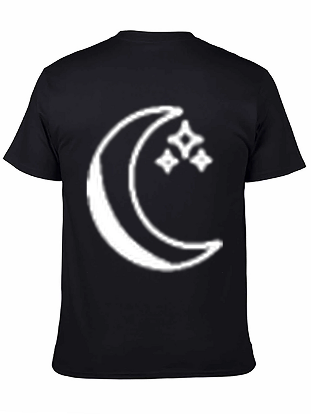 Moon & Stars Graphic Tee - Celestial Black T-Shirt