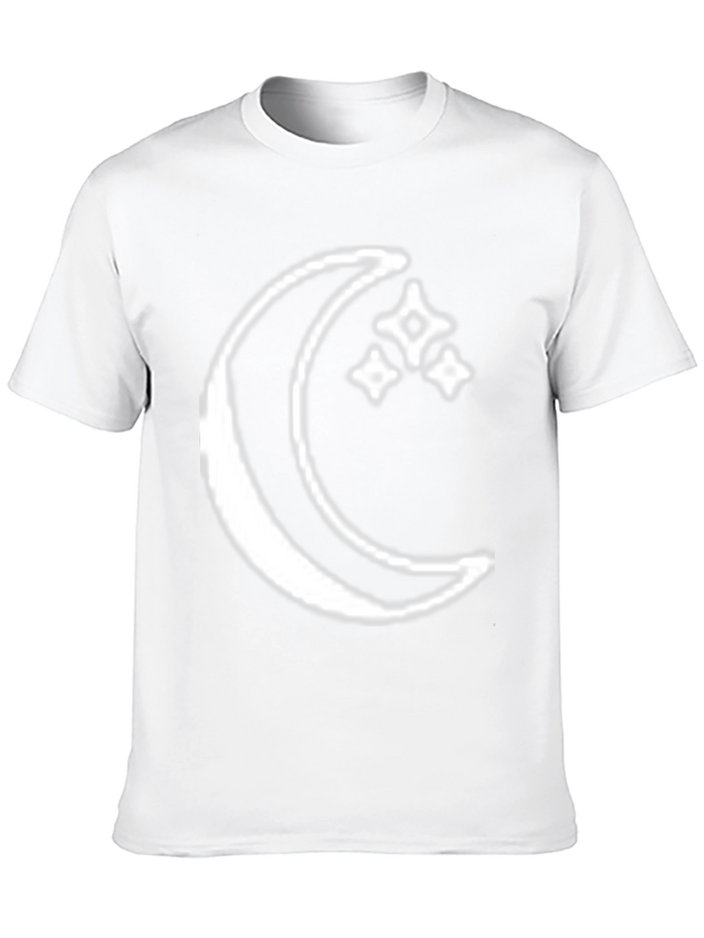 Moon & Stars Graphic Tee - Celestial Black T-Shirt