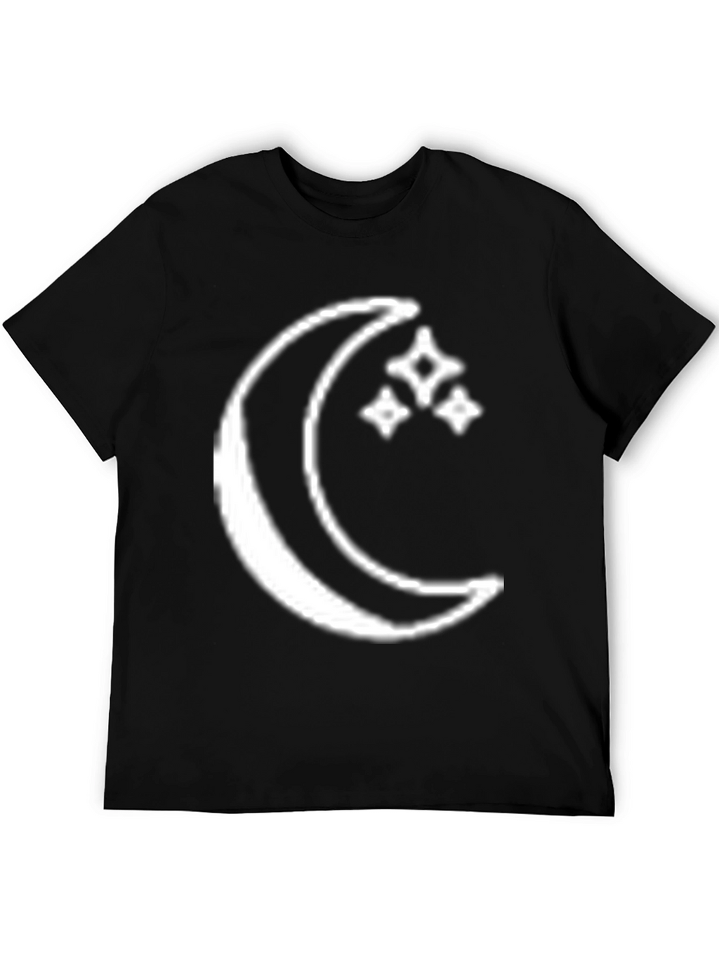 Moon & Stars Graphic Tee - Celestial Black T-Shirt